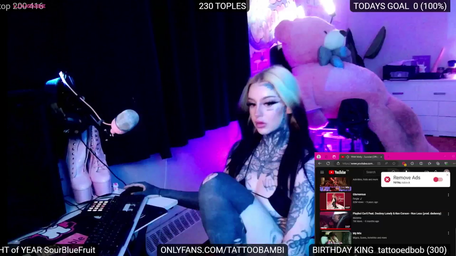 Gallery image thumbnail from Tattoobambi's myfreecams stream on, 07/11/2024, 24:58 image 20 of 20