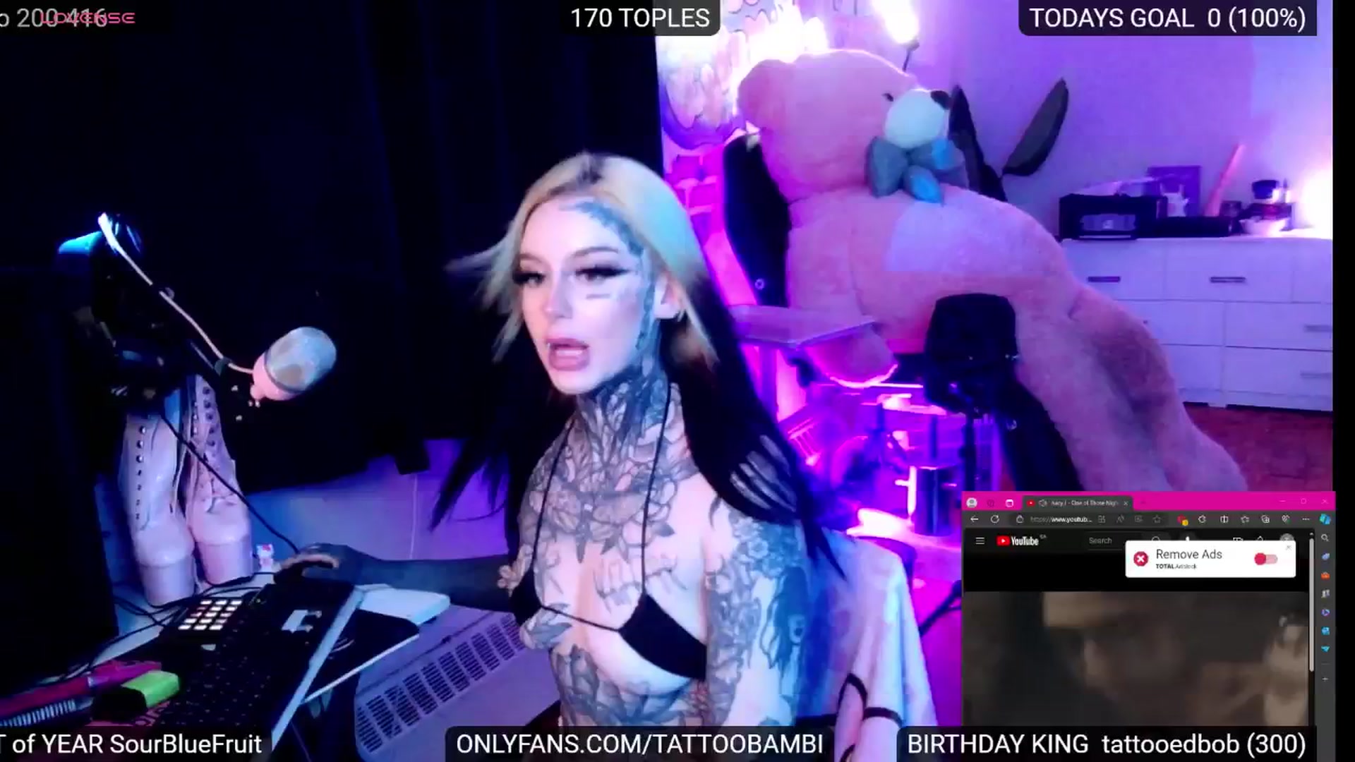 Gallery image thumbnail from Tattoobambi's myfreecams stream on, 07/11/2024, 02:44 image 4 of 20