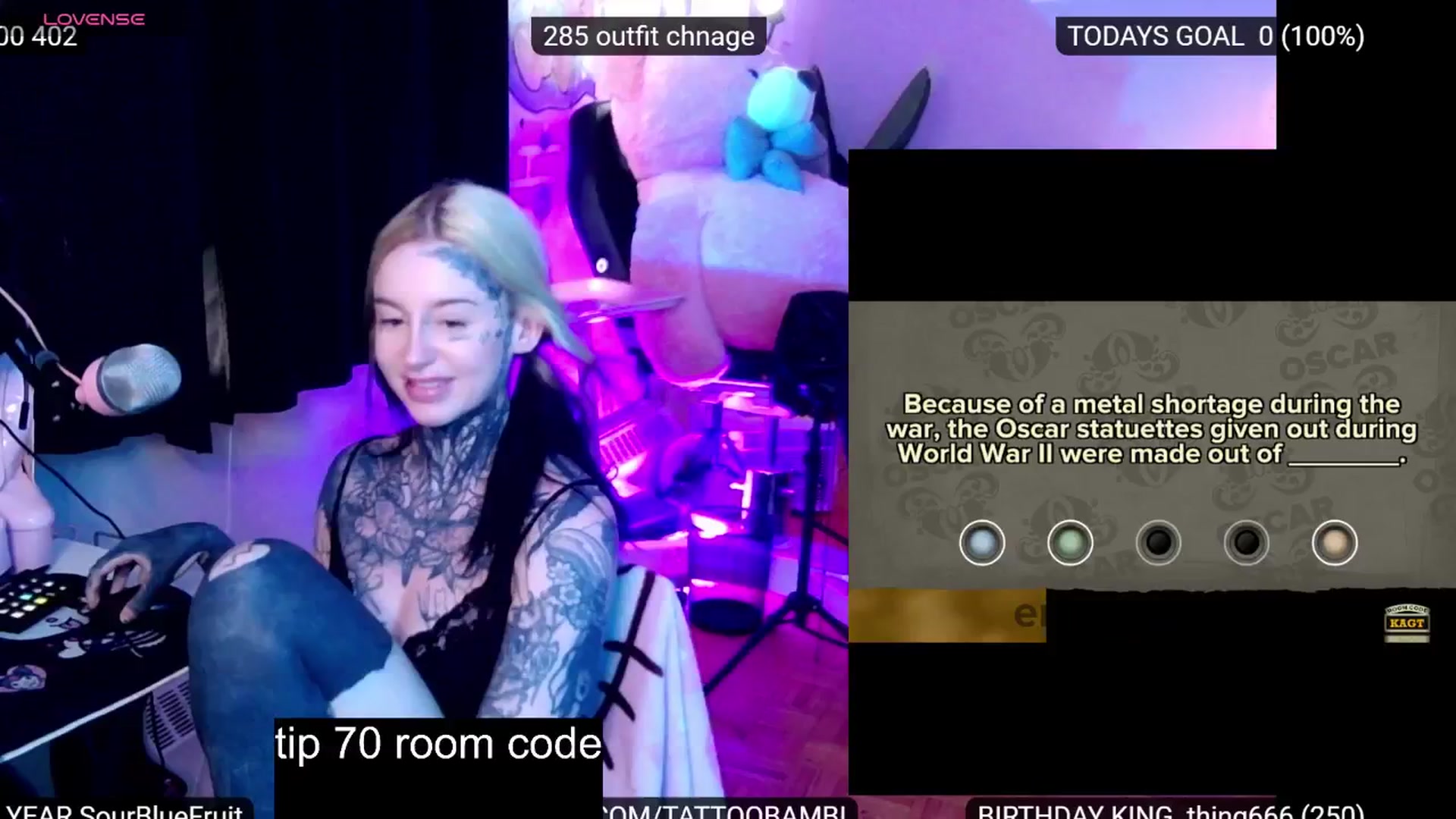 Gallery image thumbnail from Tattoobambi's myfreecams stream on, 07/12/2024, 24:06 image 12 of 20