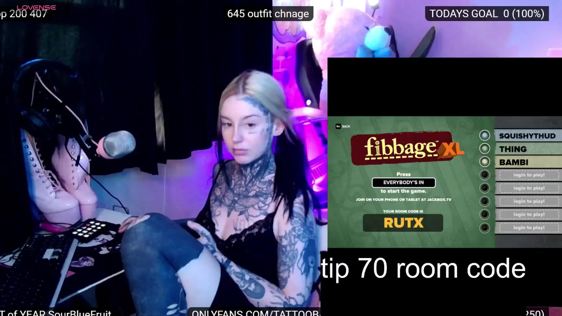 Gallery image thumbnail from Tattoobambi's myfreecams stream on, 07/12/2024, 24:06 image 6 of 20