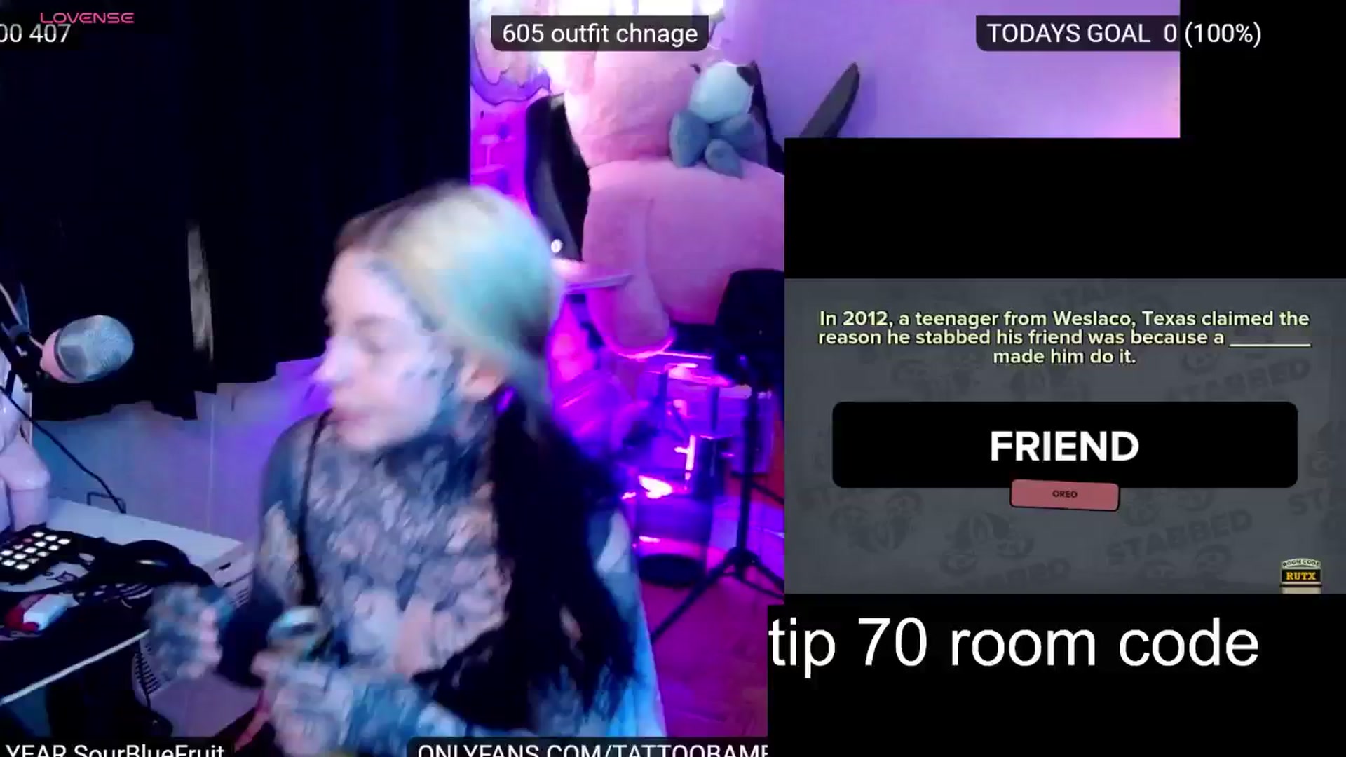 Gallery image thumbnail from Tattoobambi's myfreecams stream on, 07/12/2024, 24:06 image 7 of 20
