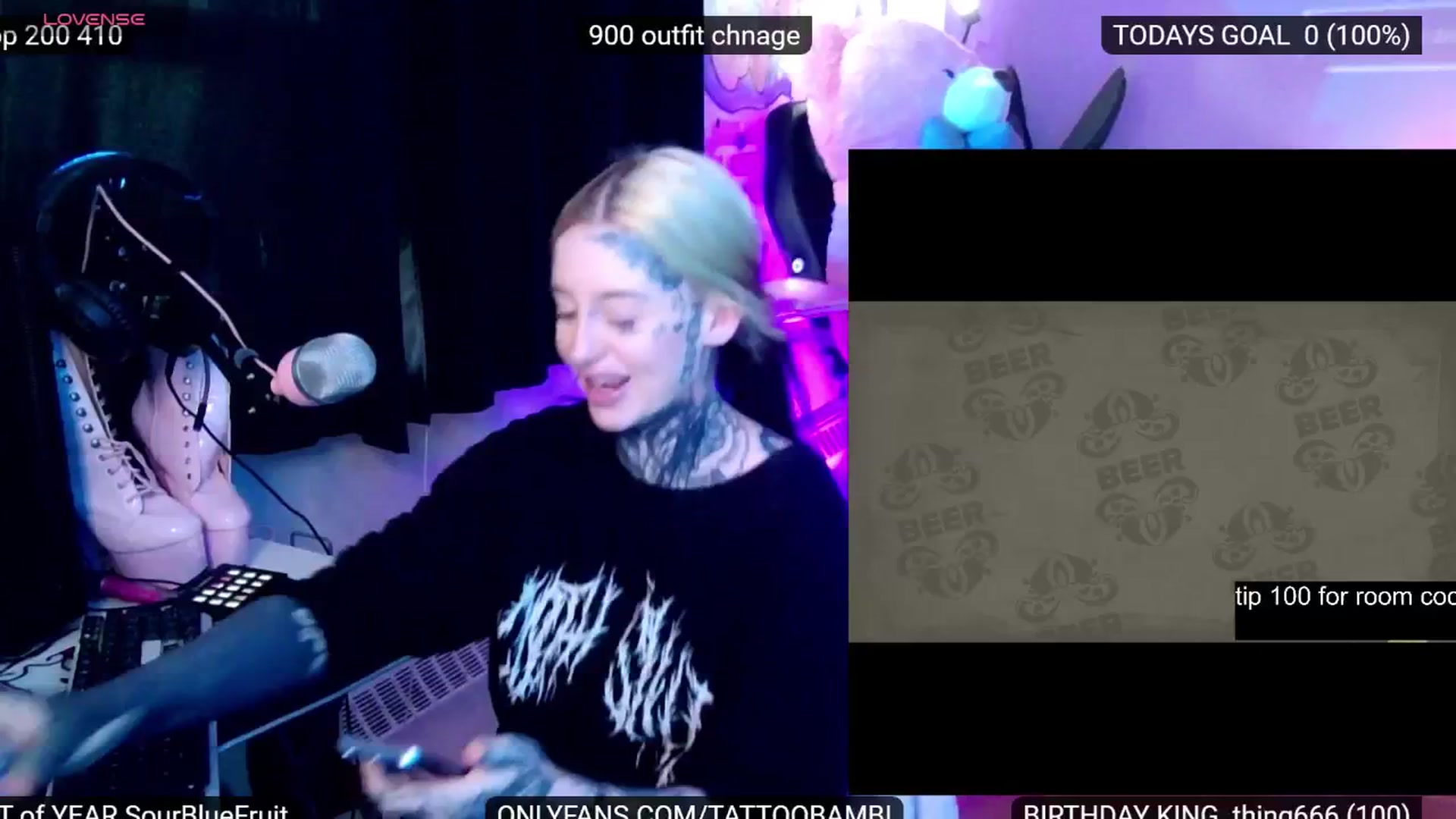 Gallery image thumbnail from Tattoobambi's myfreecams stream on, 07/12/2024, 24:06 image 2 of 20