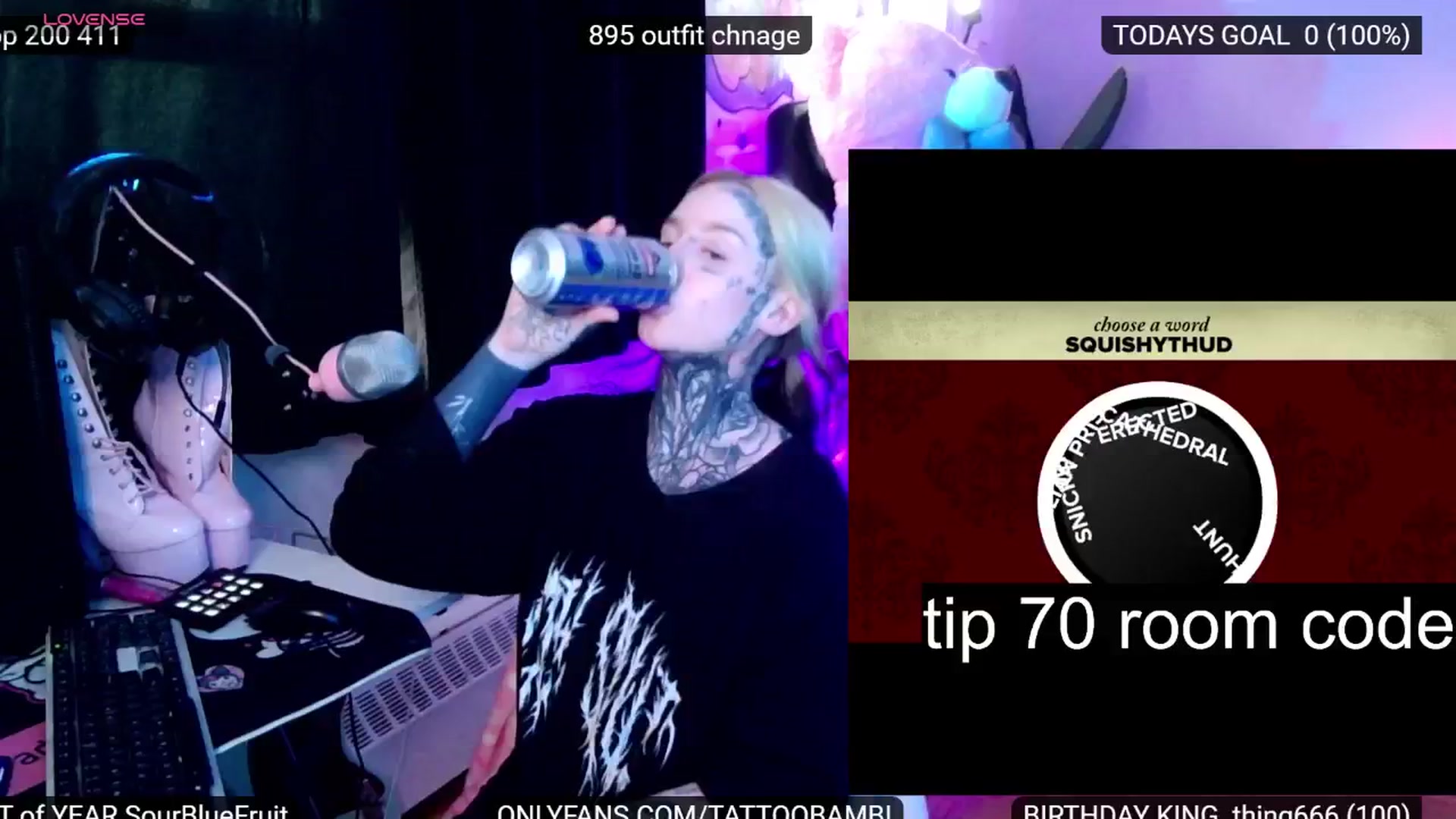 Gallery image thumbnail from Tattoobambi's myfreecams stream on, 07/12/2024, 24:06 image 5 of 20
