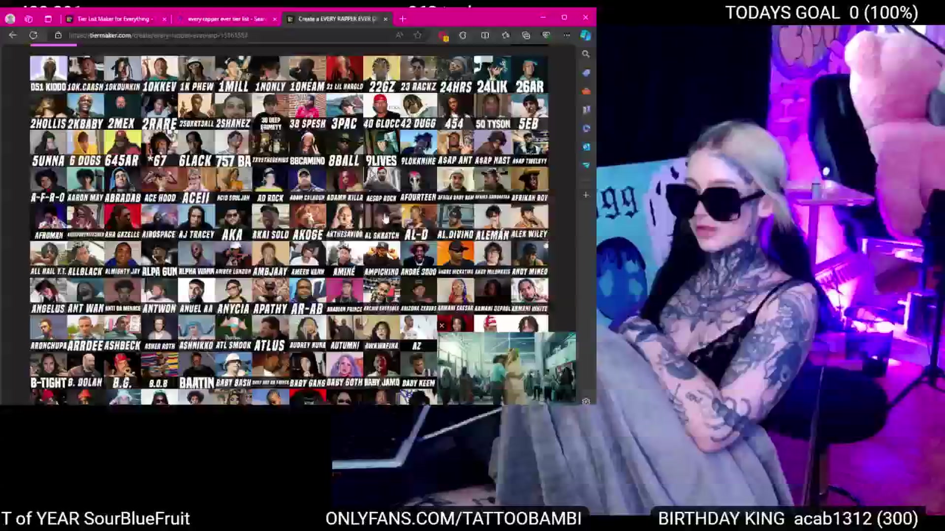 Gallery image thumbnail from Tattoobambi's myfreecams stream on, 07/19/2024, 22:37 image 16 of 20
