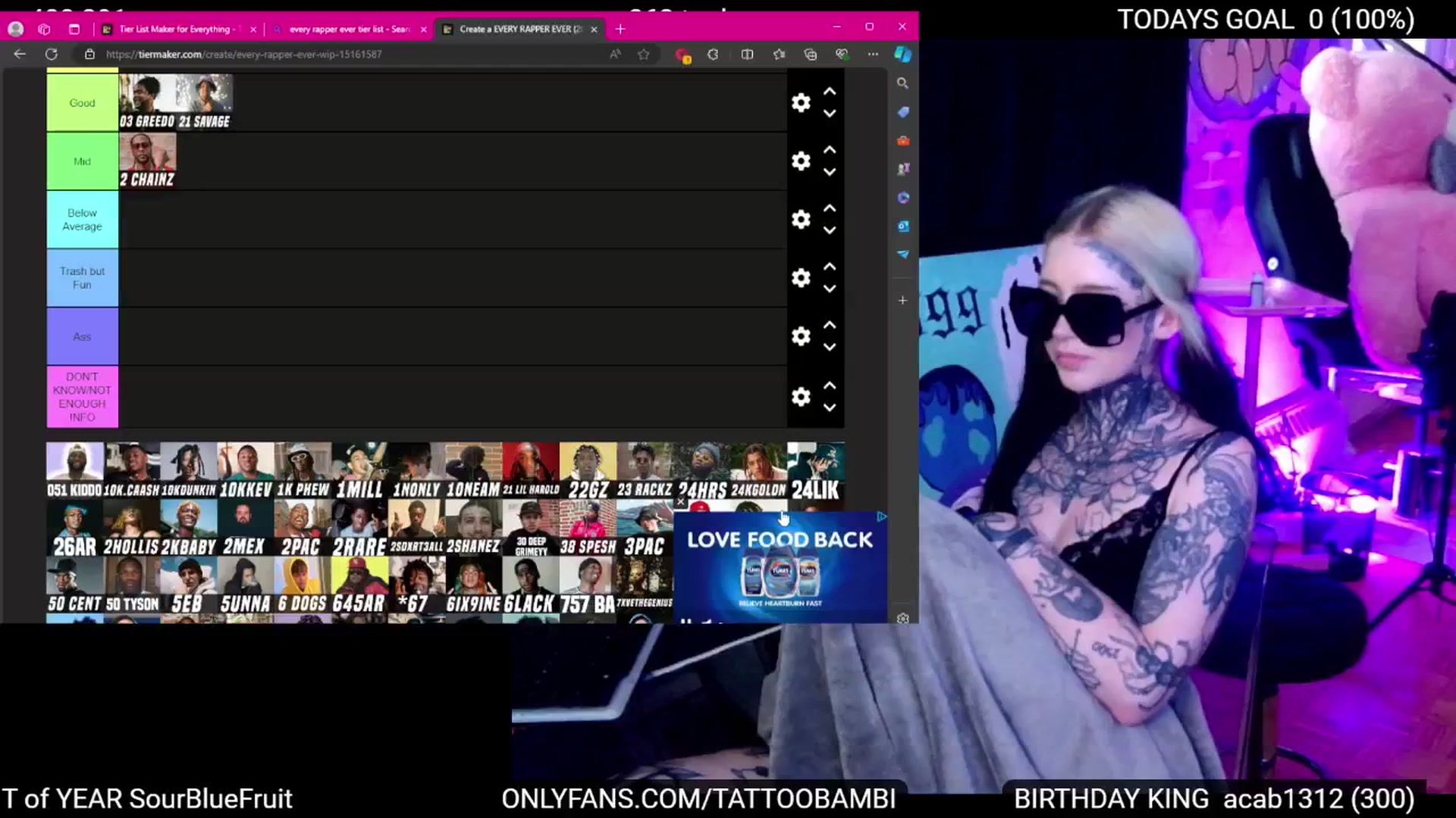 Gallery image thumbnail from Tattoobambi's myfreecams stream on, 07/19/2024, 22:37 image 15 of 20