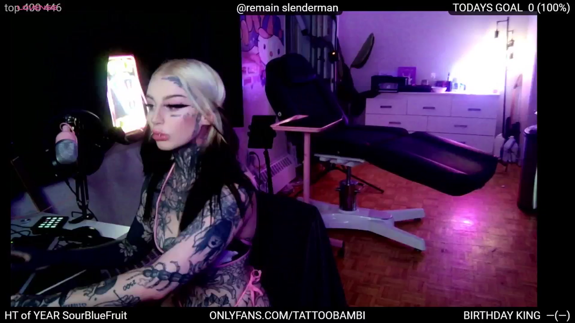 Gallery image thumbnail from Tattoobambi's myfreecams stream on, 07/25/2024, 05:09 image 1 of 20