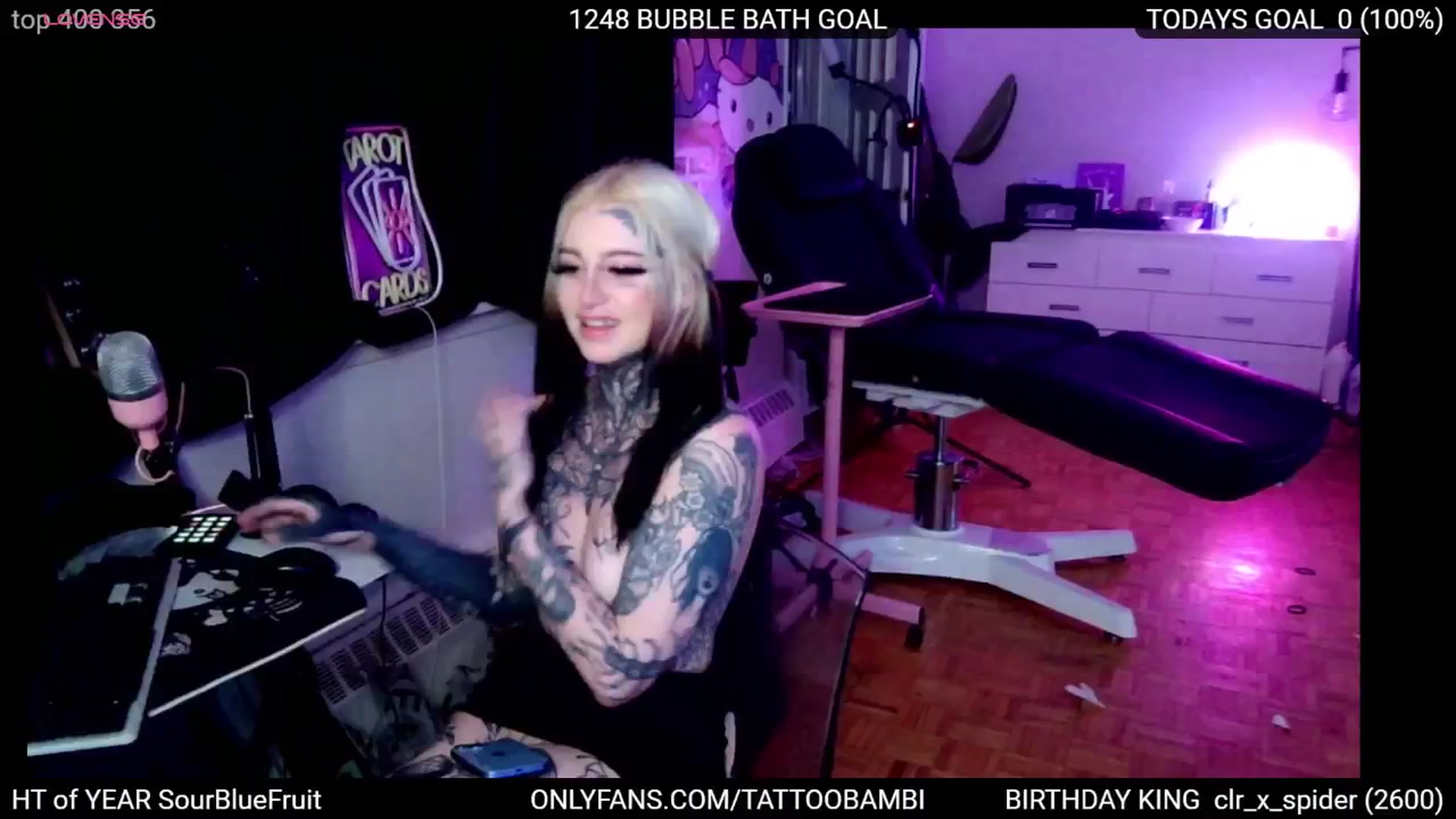 Gallery image thumbnail from Tattoobambi's myfreecams stream on, 07/25/2024, 09:21 image 5 of 20