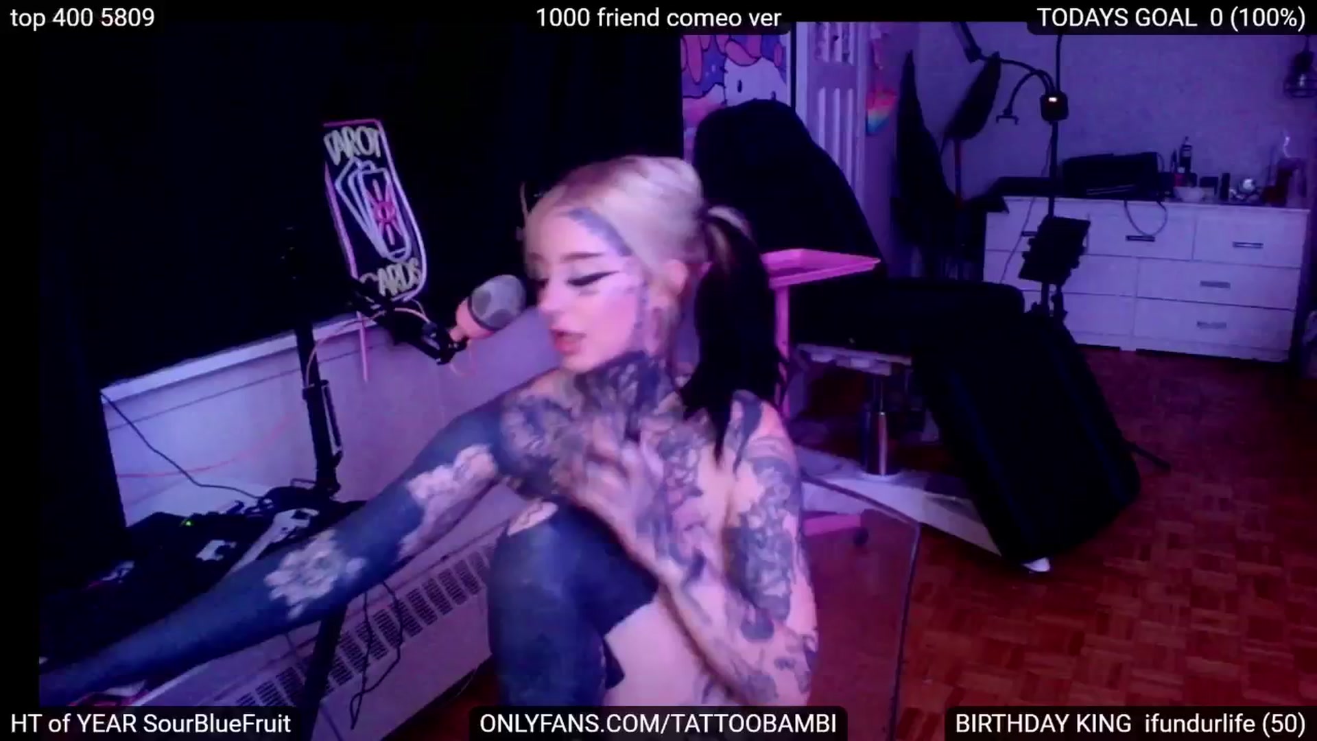 Gallery image thumbnail from Tattoobambi's myfreecams stream on, 08/10/2024, 02:14 image 1 of 20