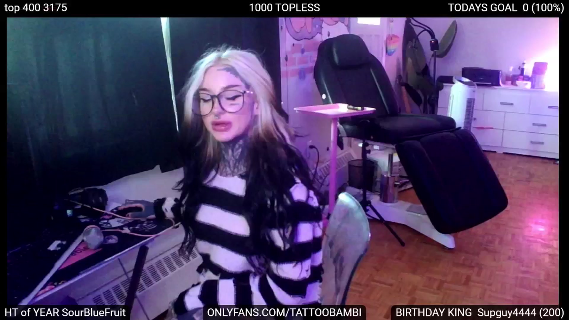 Gallery image thumbnail from Tattoobambi's myfreecams stream on, 08/21/2024, 02:36 image 1 of 20