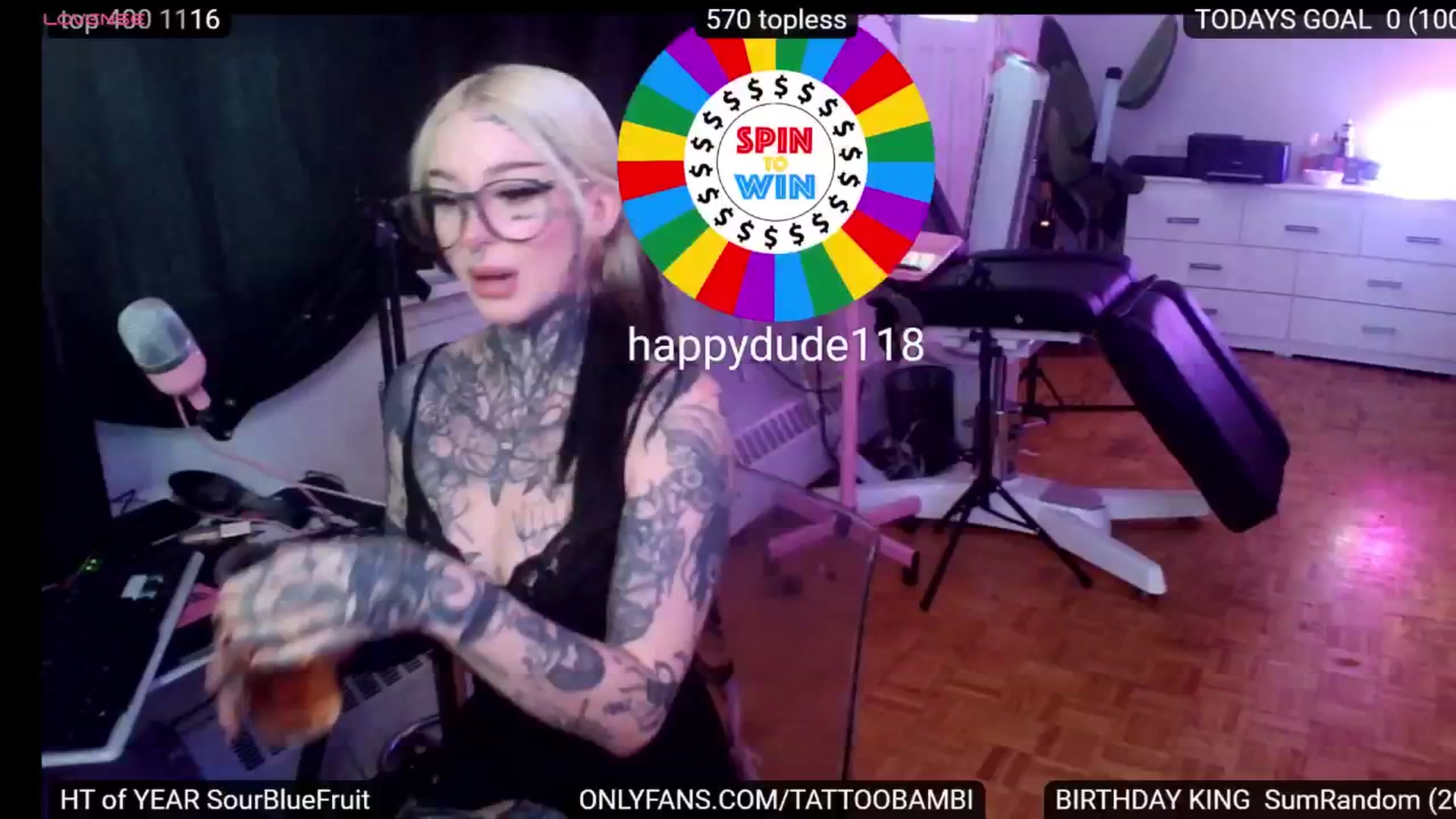 Gallery image thumbnail from Tattoobambi's myfreecams stream on, 08/25/2024, 23:43 image 6 of 20