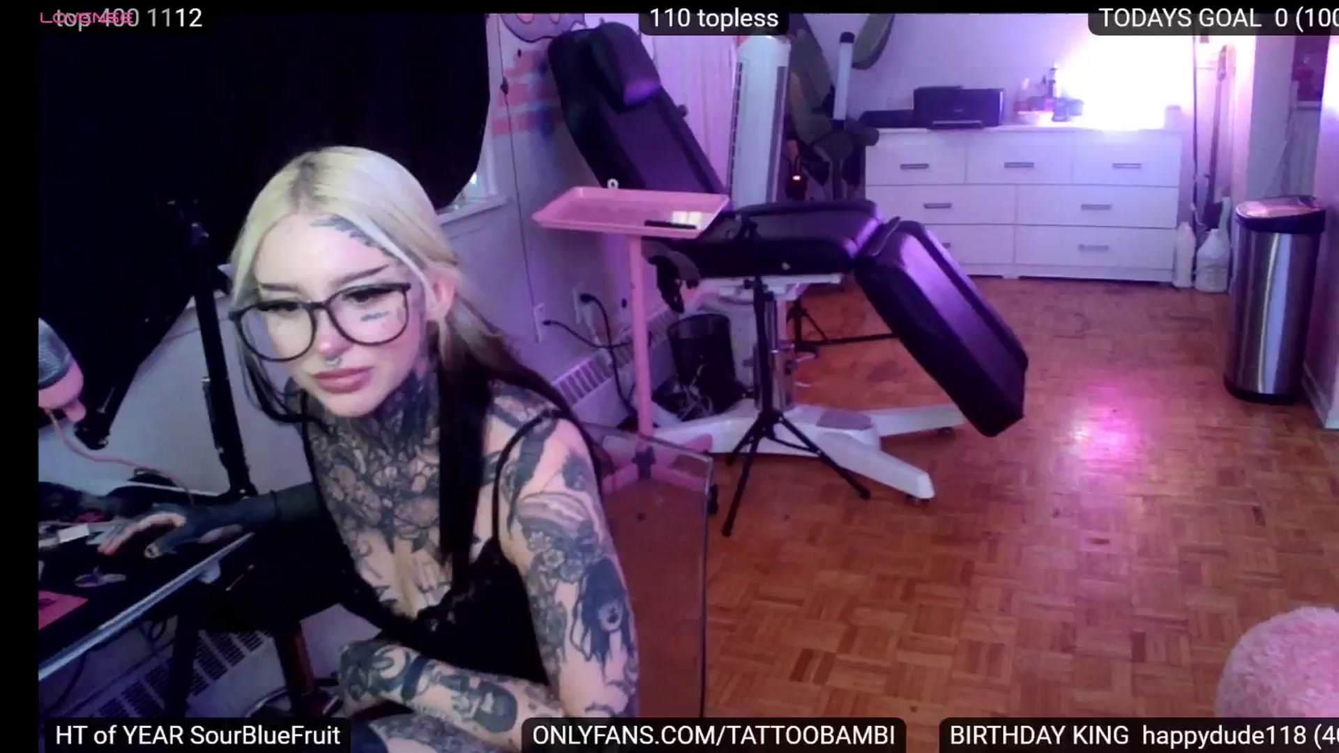Gallery image thumbnail from Tattoobambi's myfreecams stream on, 08/25/2024, 23:43 image 9 of 20