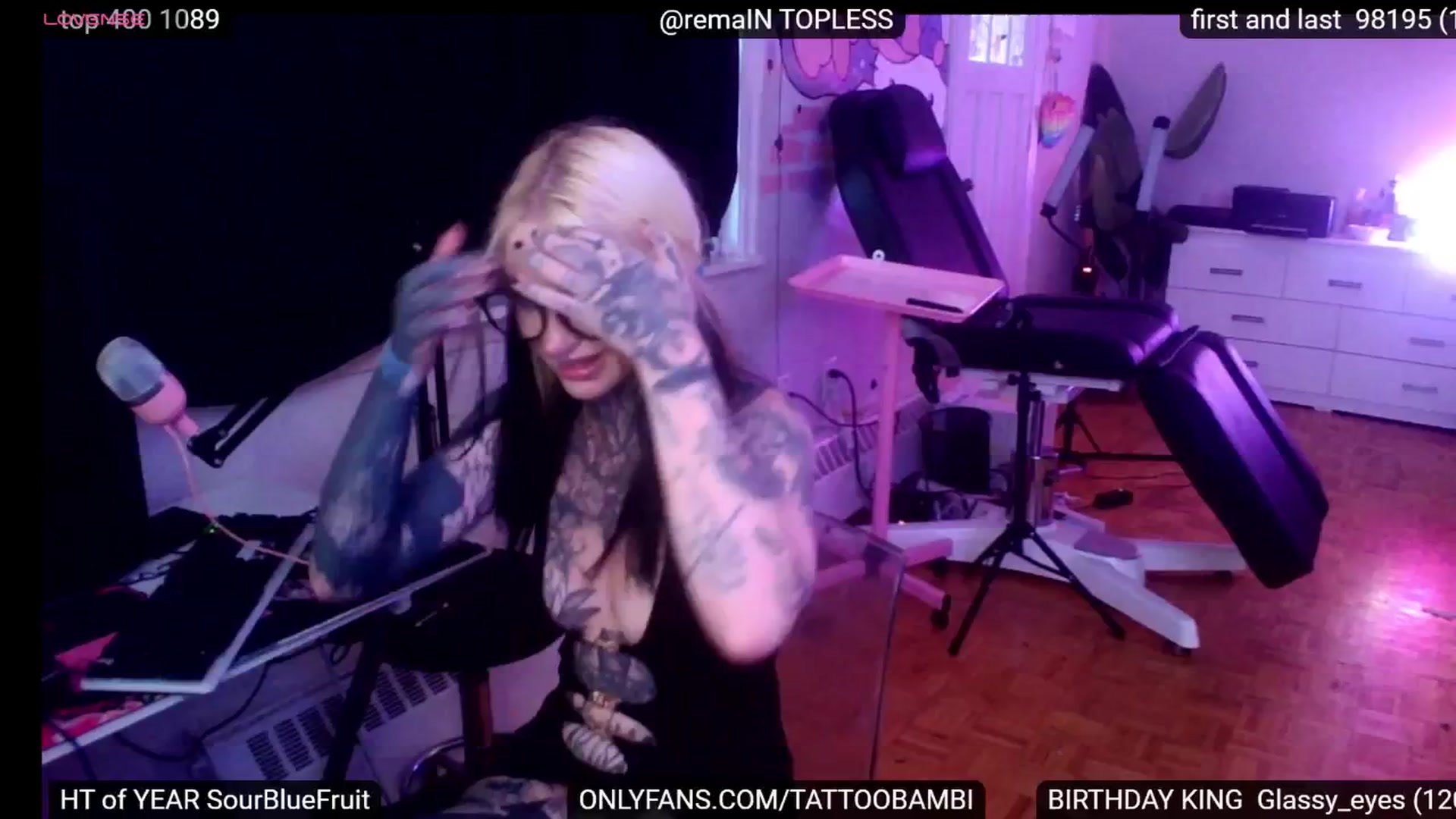 Gallery image thumbnail from Tattoobambi's myfreecams stream on, 08/28/2024, 24:01 image 8 of 20