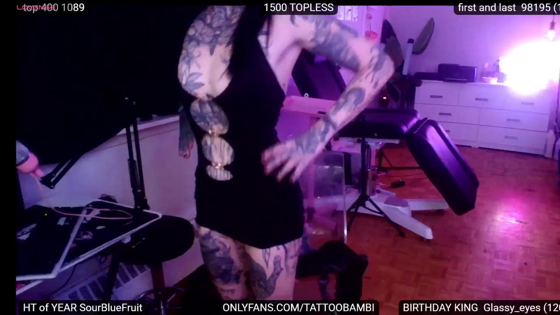 Gallery image thumbnail from Tattoobambi's myfreecams stream on, 08/28/2024, 24:01 image 14 of 20