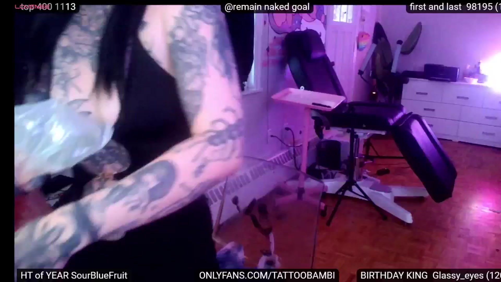 Gallery image thumbnail from Tattoobambi's myfreecams stream on, 08/28/2024, 24:01 image 3 of 20