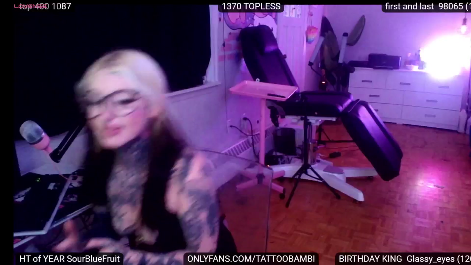 Gallery image thumbnail from Tattoobambi's myfreecams stream on, 08/28/2024, 24:01 image 16 of 20