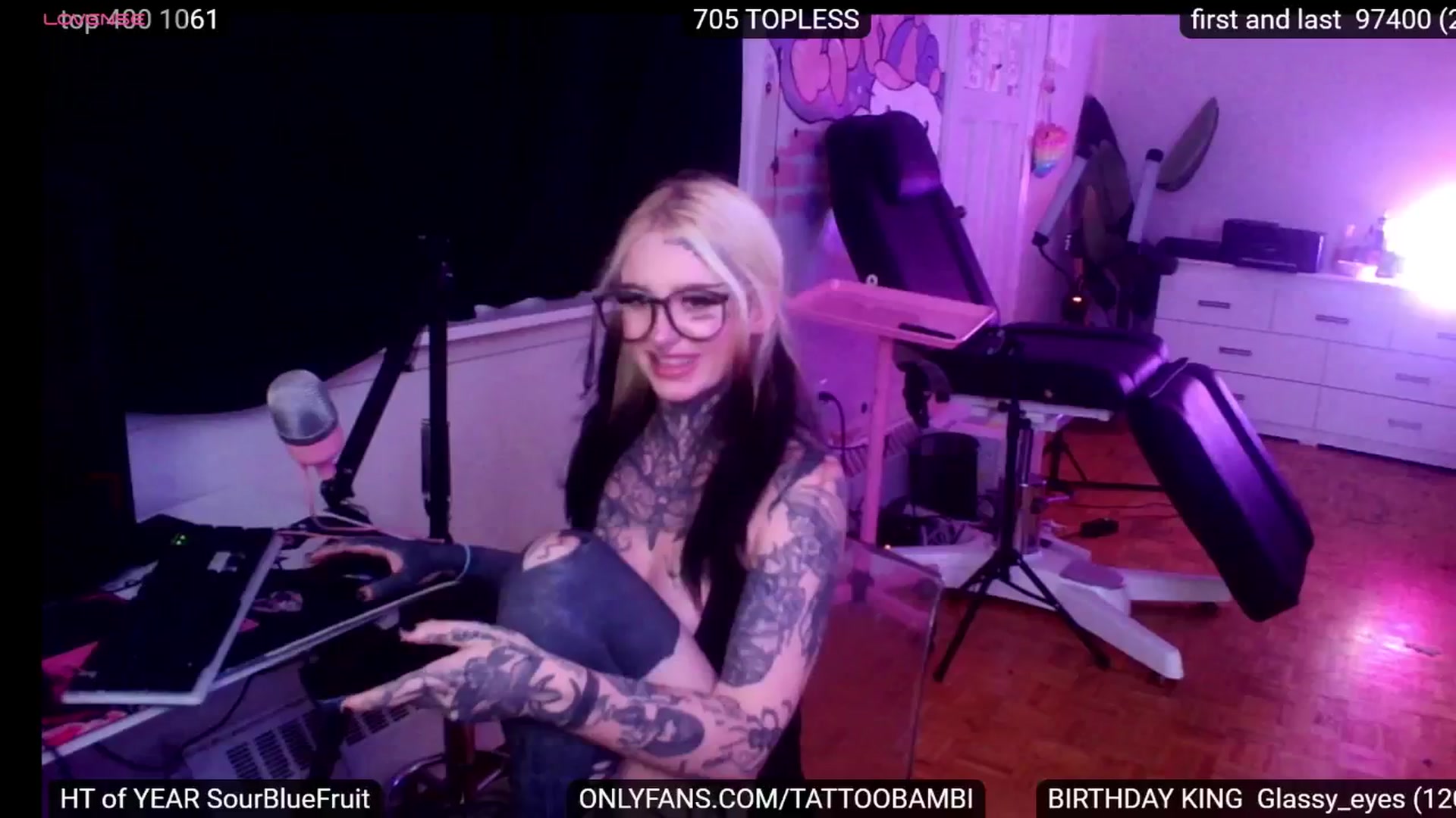 Gallery image thumbnail from Tattoobambi's myfreecams stream on, 08/28/2024, 01:30 image 4 of 20