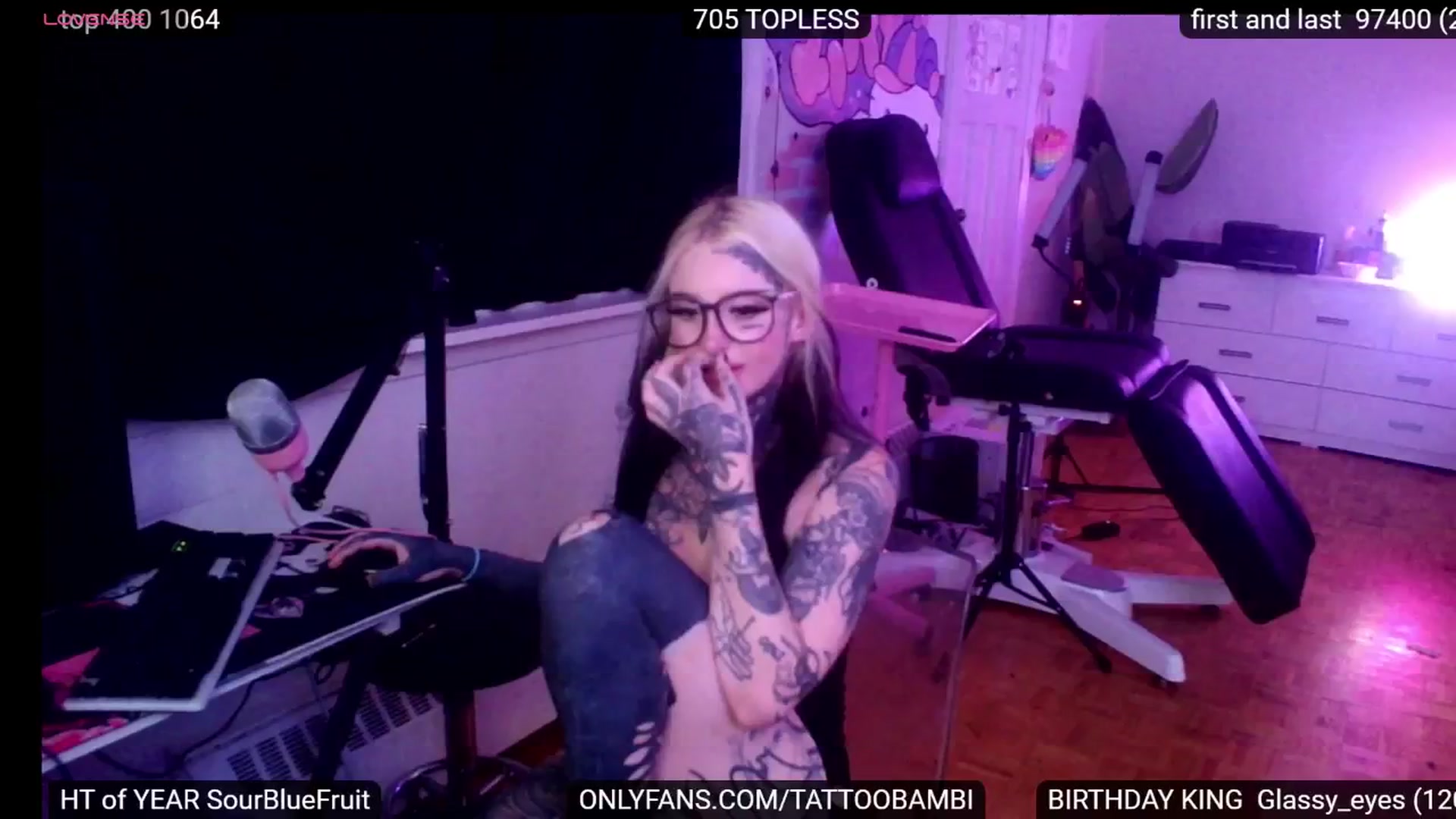 Gallery image thumbnail from Tattoobambi's myfreecams stream on, 08/28/2024, 01:30 image 3 of 20
