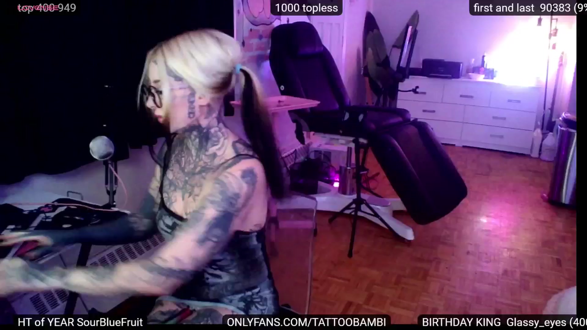 Gallery image thumbnail from Tattoobambi's myfreecams stream on, 09/05/2024, 03:37 image 1 of 20