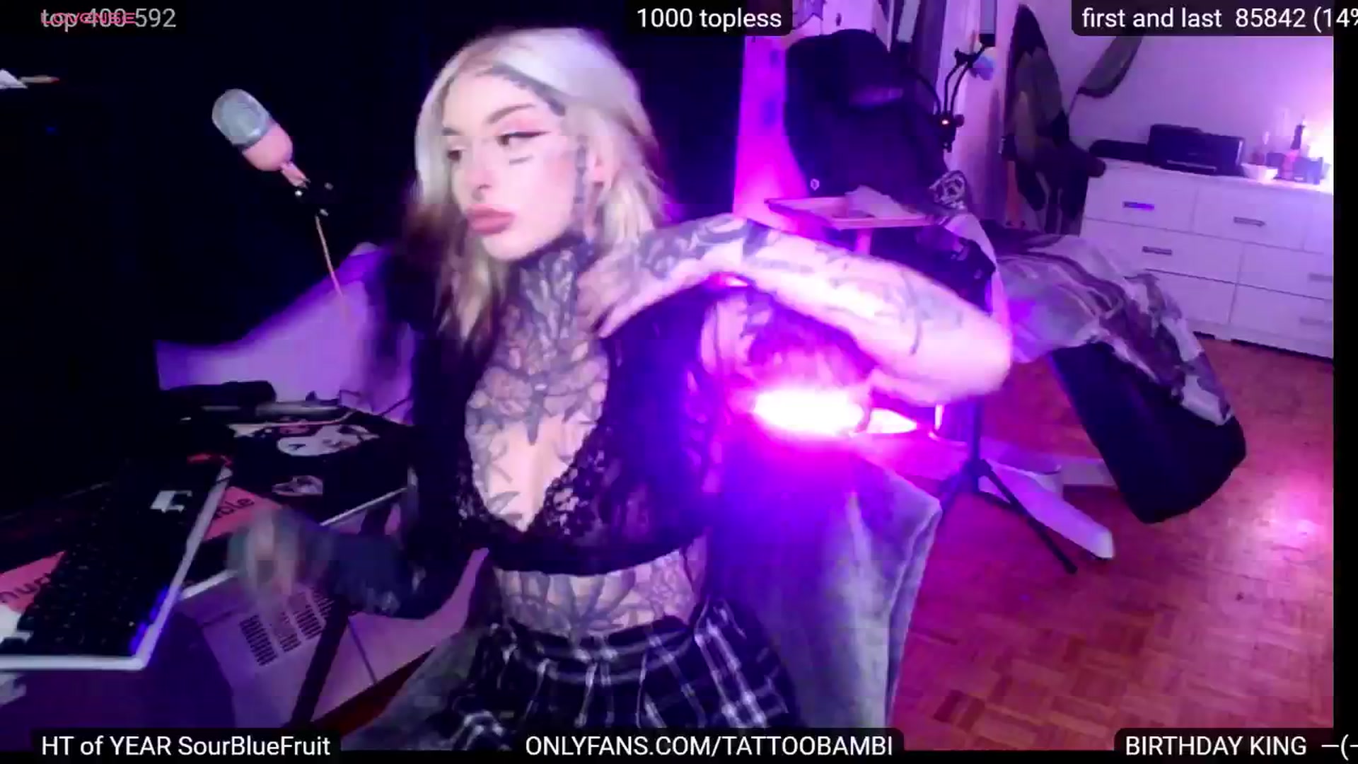 Gallery image thumbnail from Tattoobambi's myfreecams stream on, 09/07/2024, 03:40 image 1 of 20
