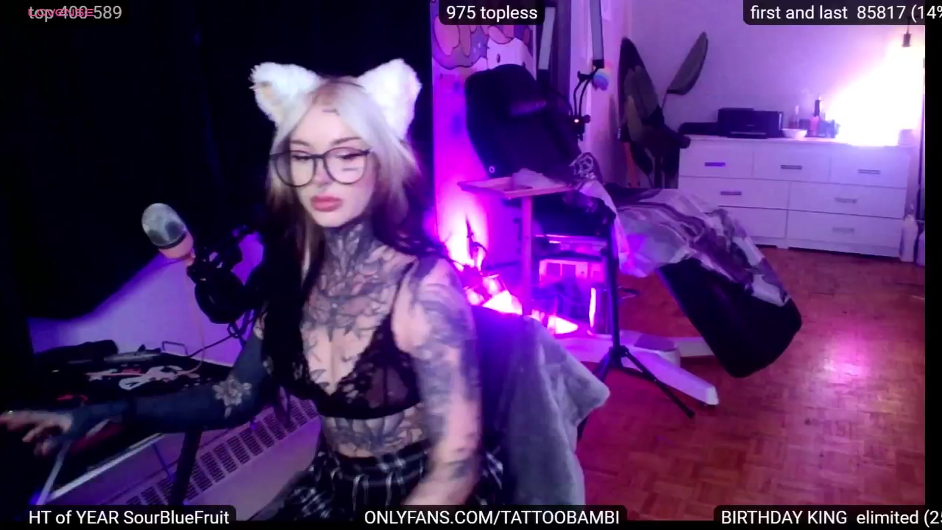 Gallery image thumbnail from Tattoobambi's myfreecams stream on, 09/07/2024, 03:40 image 2 of 20