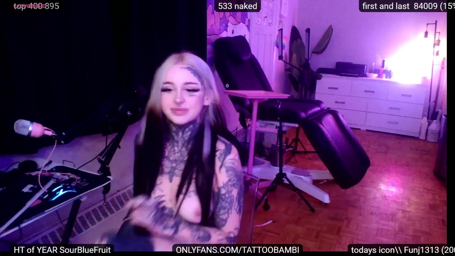 Gallery image thumbnail from Tattoobambi's myfreecams stream on, 09/12/2024, 01:49 image 11 of 20