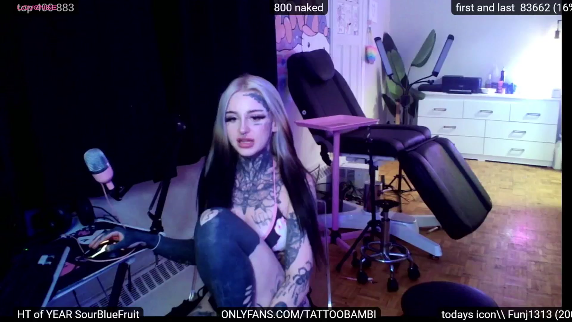 Gallery image thumbnail from Tattoobambi's myfreecams stream on, 09/12/2024, 05:55 image 1 of 20