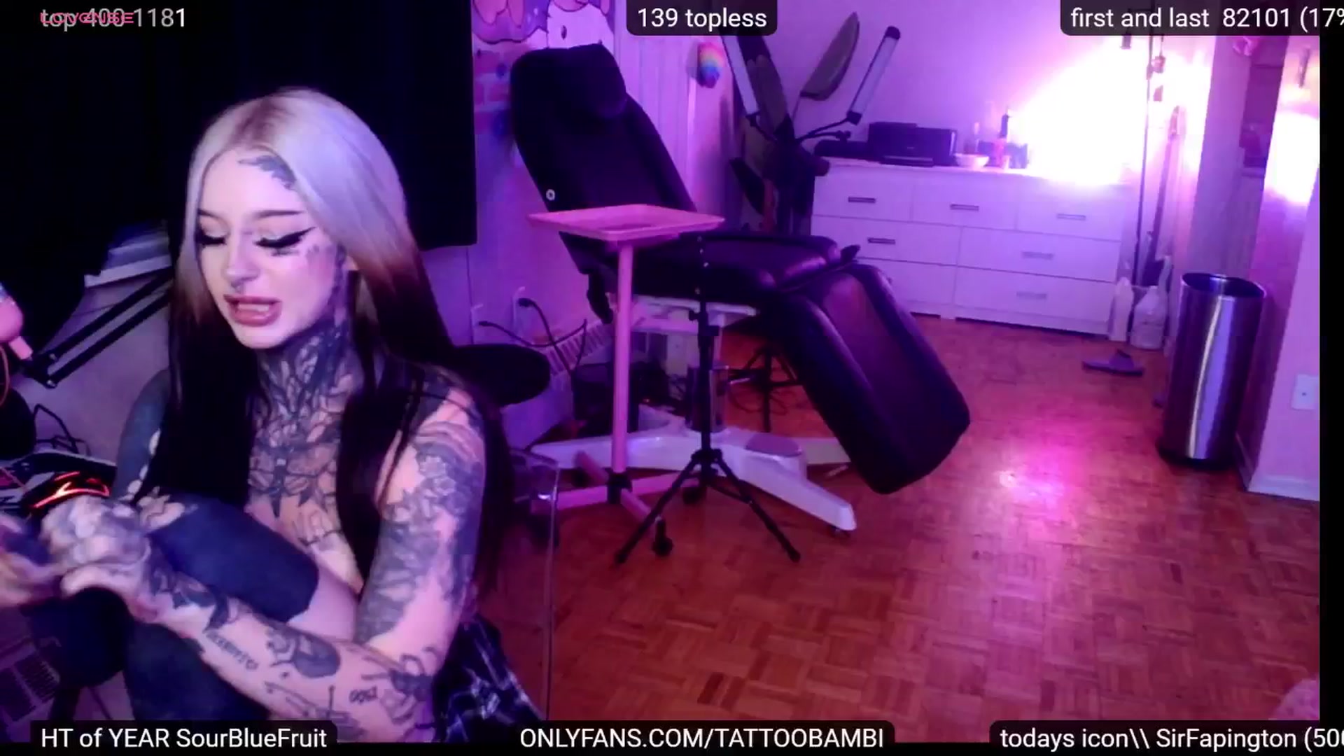 Gallery image thumbnail from Tattoobambi's myfreecams stream on, 09/16/2024, 03:01 image 6 of 20