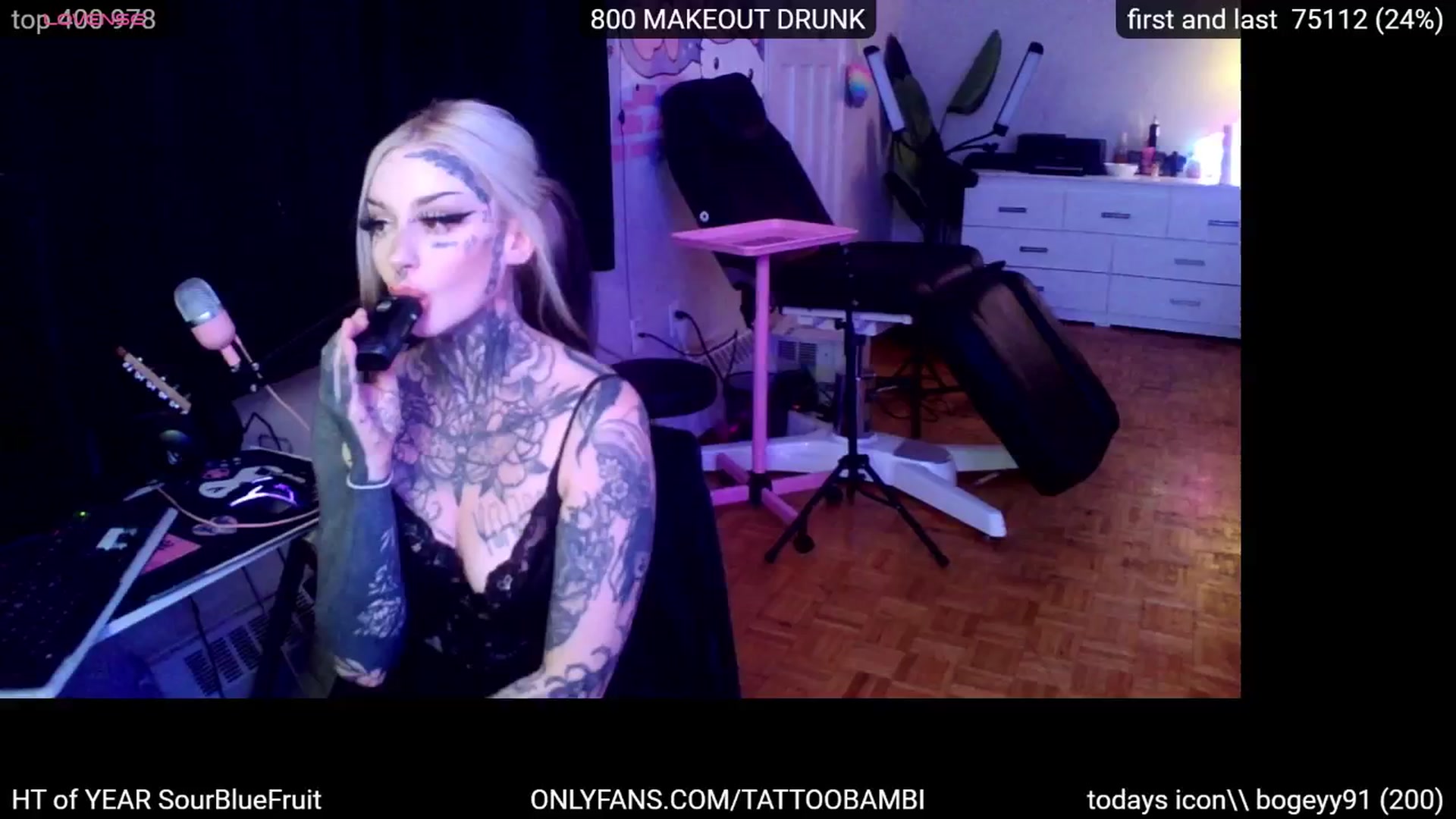 Gallery image thumbnail from Tattoobambi's myfreecams stream on, 09/18/2024, 03:09 image 1 of 20