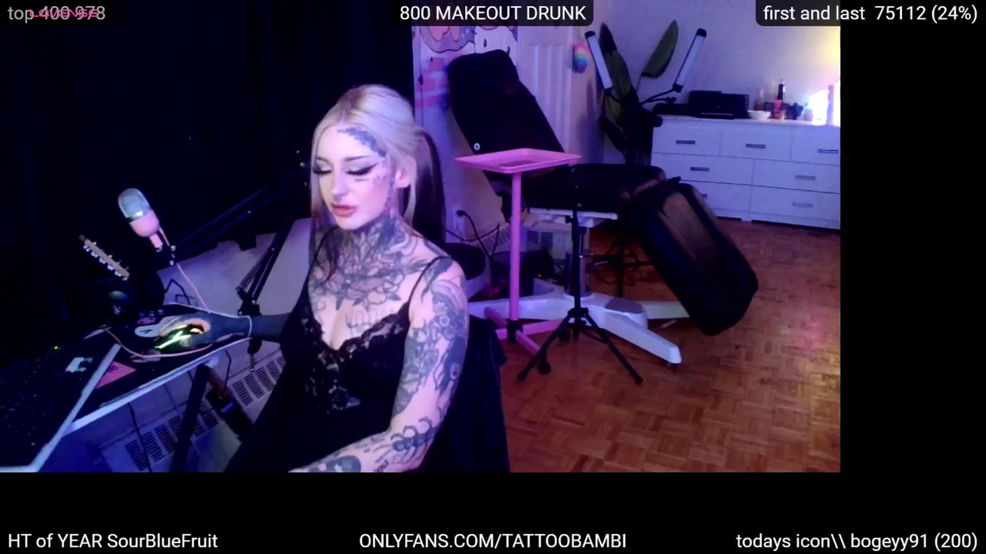Gallery image thumbnail from Tattoobambi's myfreecams stream on, 09/18/2024, 03:09 image 2 of 20