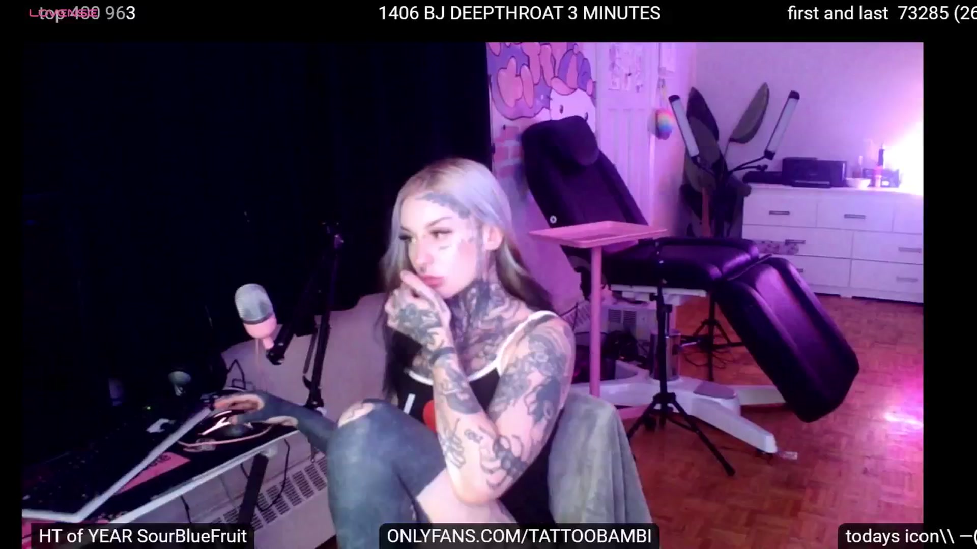 Gallery image thumbnail from Tattoobambi's myfreecams stream on, 09/20/2024, 24:00 image 14 of 20