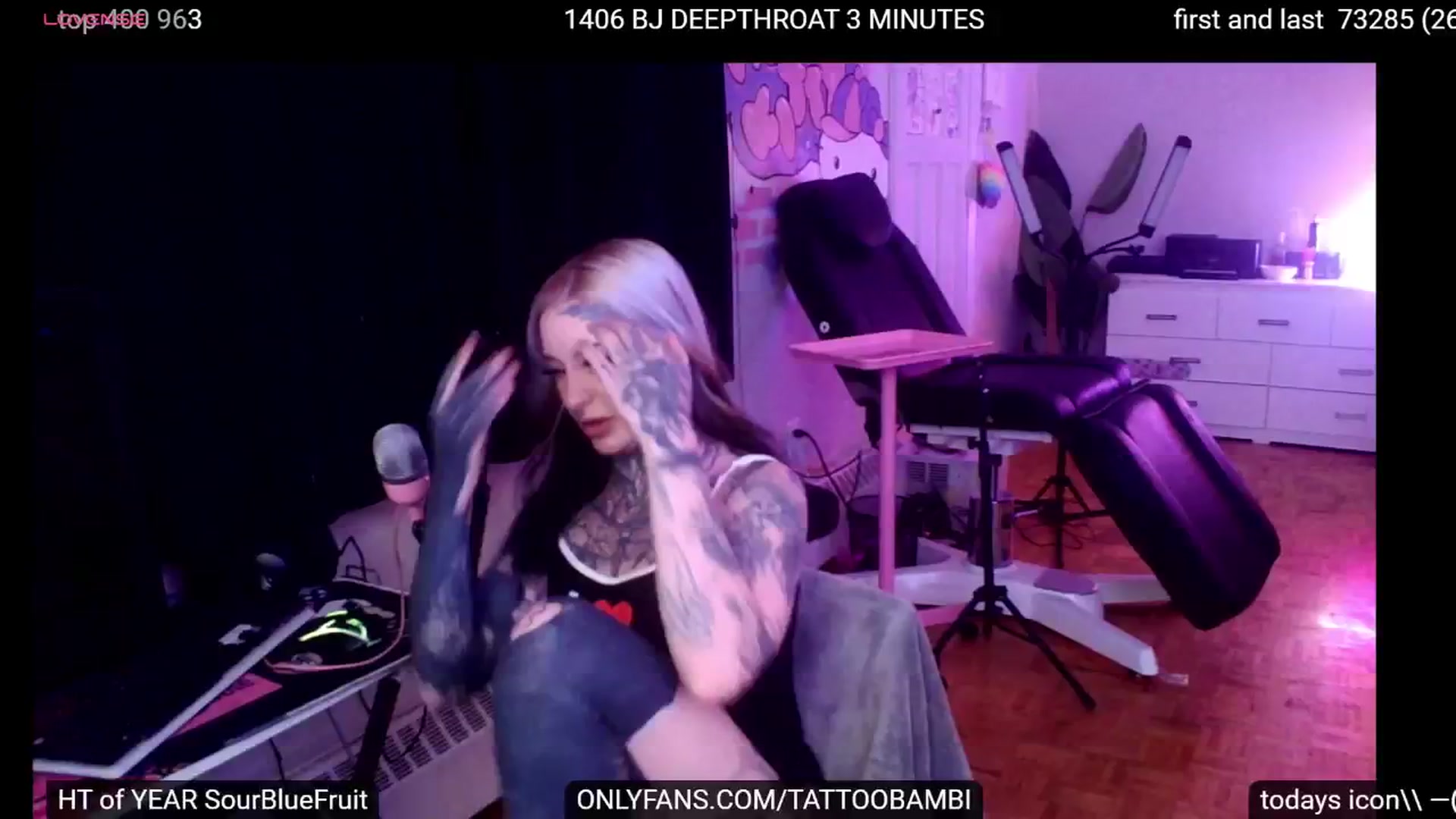 Gallery image thumbnail from Tattoobambi's myfreecams stream on, 09/20/2024, 24:00 image 13 of 20