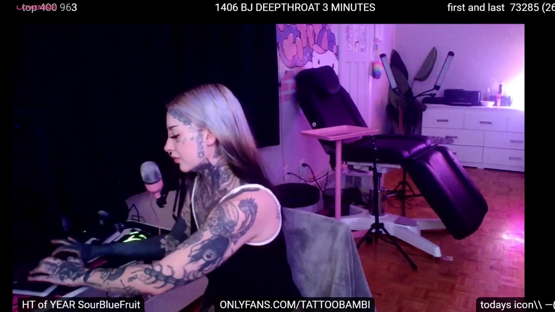 Gallery image thumbnail from Tattoobambi's myfreecams stream on, 09/20/2024, 24:00 image 10 of 20