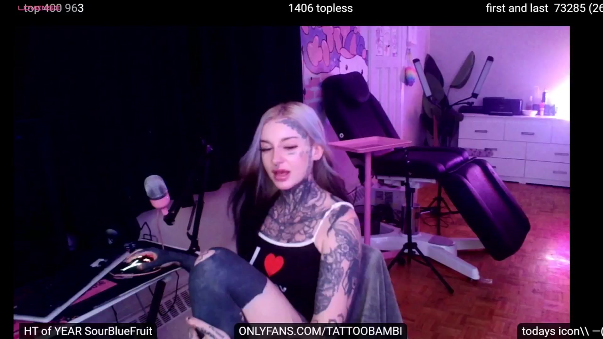 Gallery image thumbnail from Tattoobambi's myfreecams stream on, 09/20/2024, 24:00 image 18 of 20