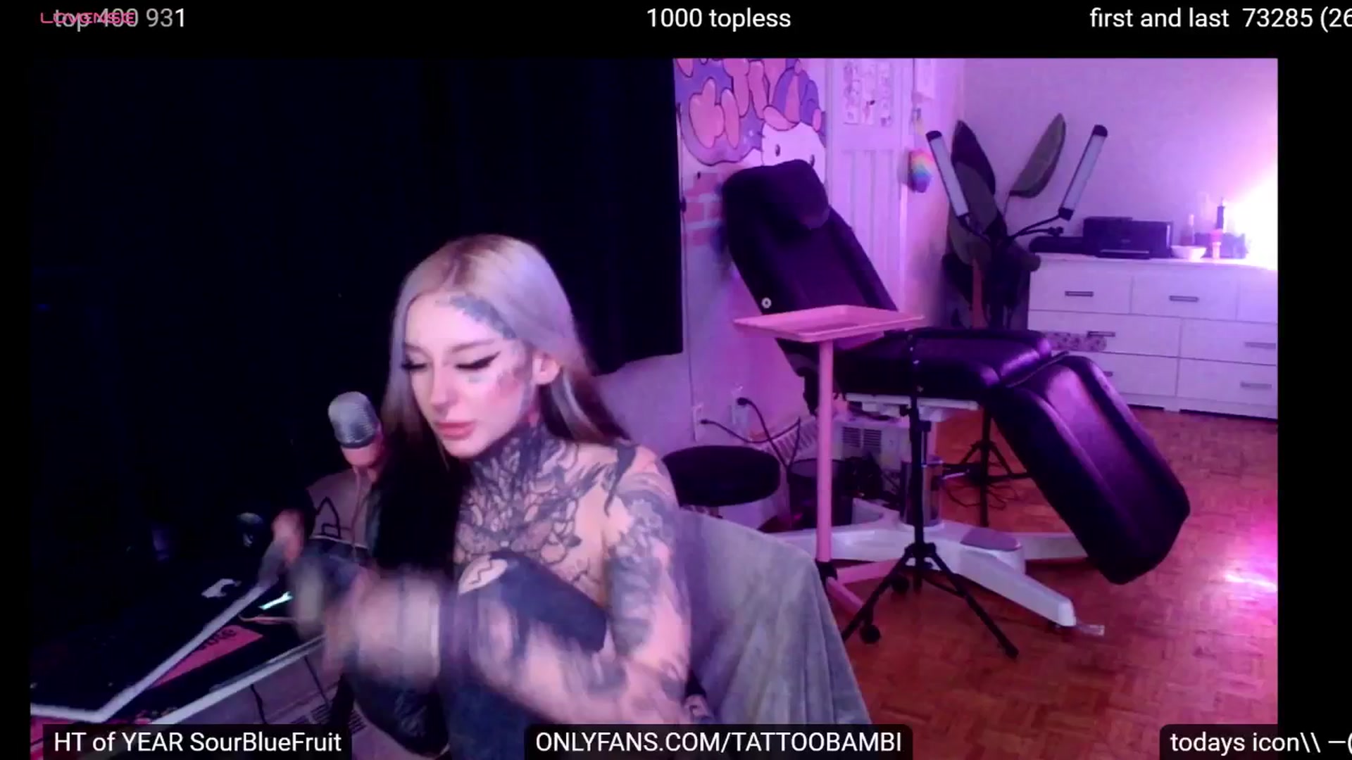 Gallery image thumbnail from Tattoobambi's myfreecams stream on, 09/20/2024, 24:54 image 12 of 20
