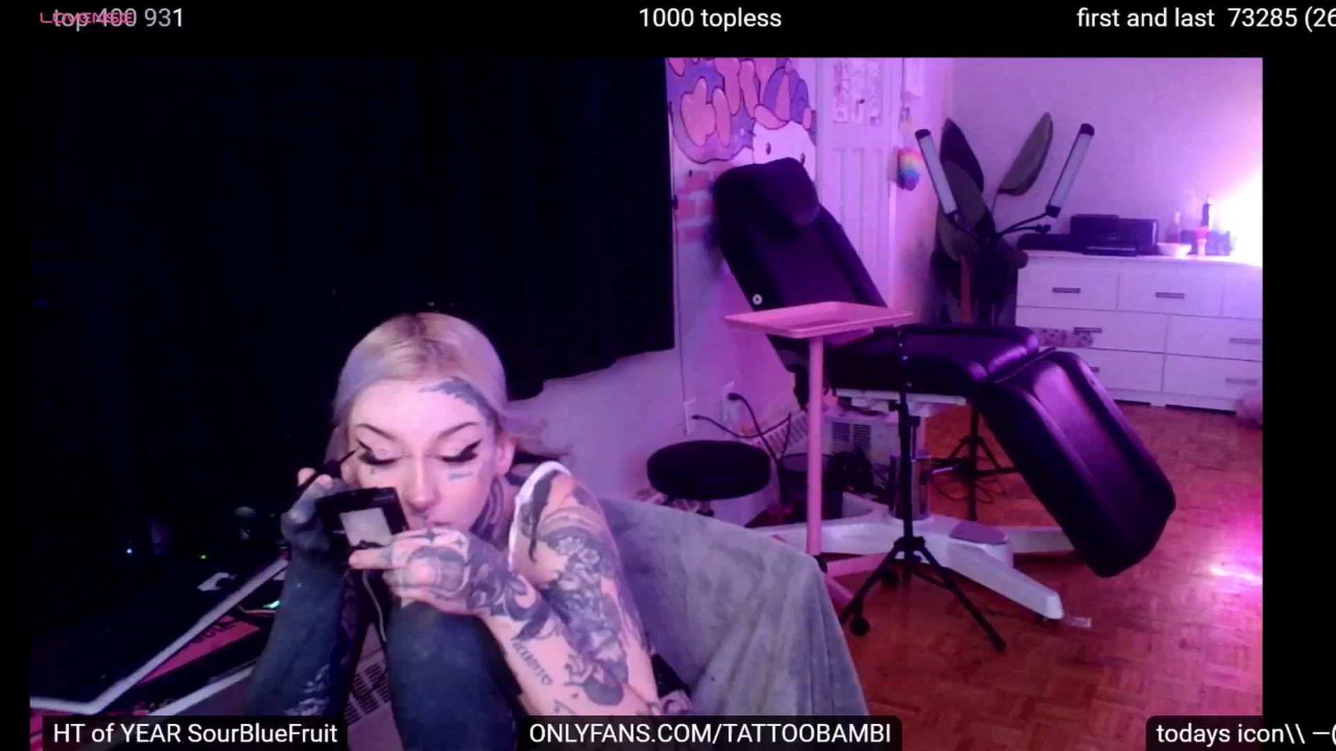 Gallery image thumbnail from Tattoobambi's myfreecams stream on, 09/20/2024, 24:54 image 7 of 20