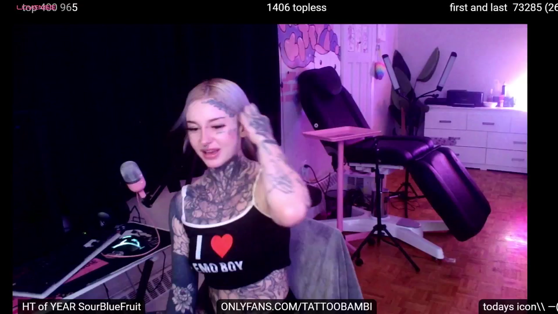 Gallery image thumbnail from Tattoobambi's myfreecams stream on, 09/20/2024, 24:54 image 2 of 20