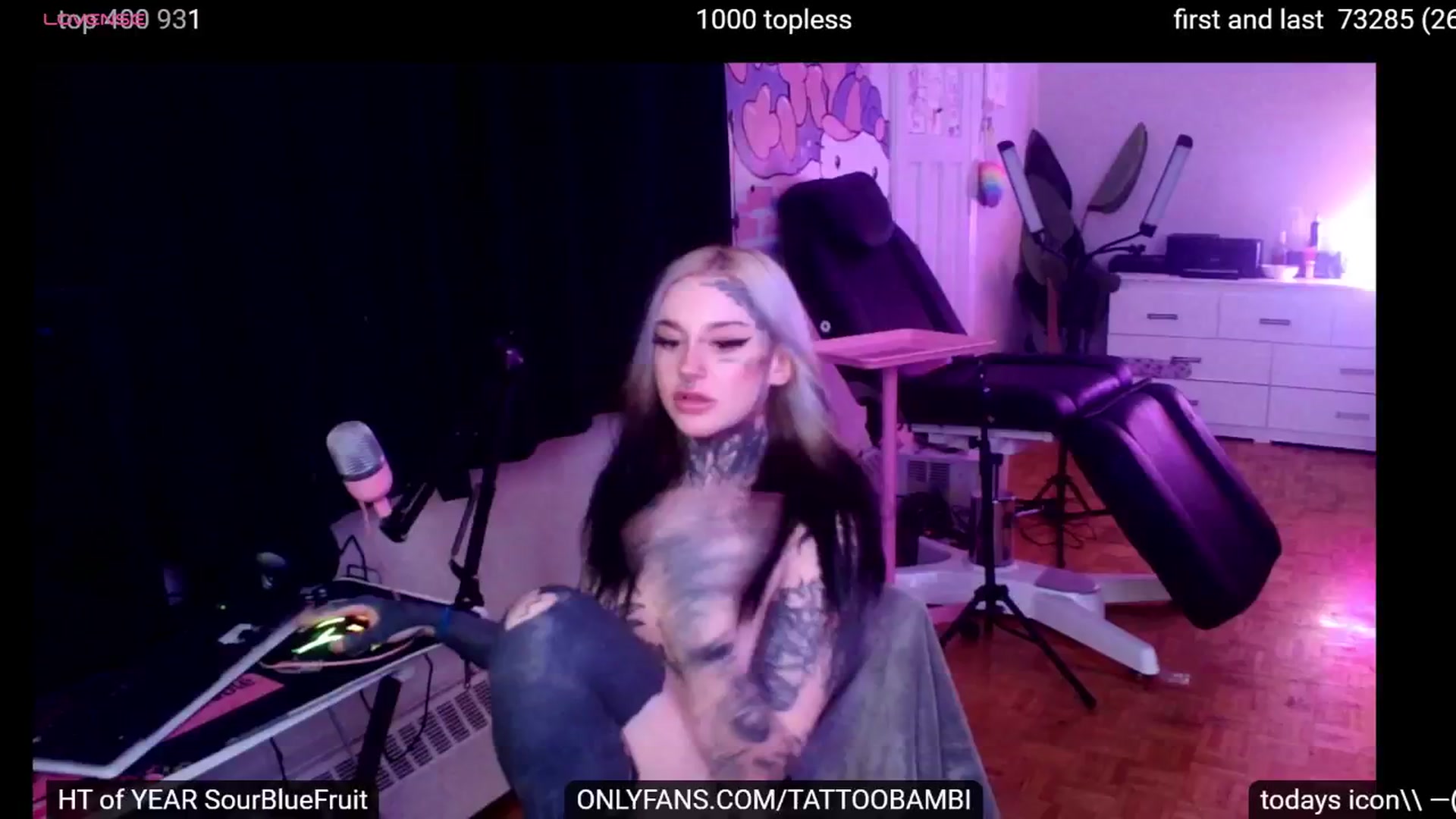 Gallery image thumbnail from Tattoobambi's myfreecams stream on, 09/20/2024, 24:54 image 14 of 20