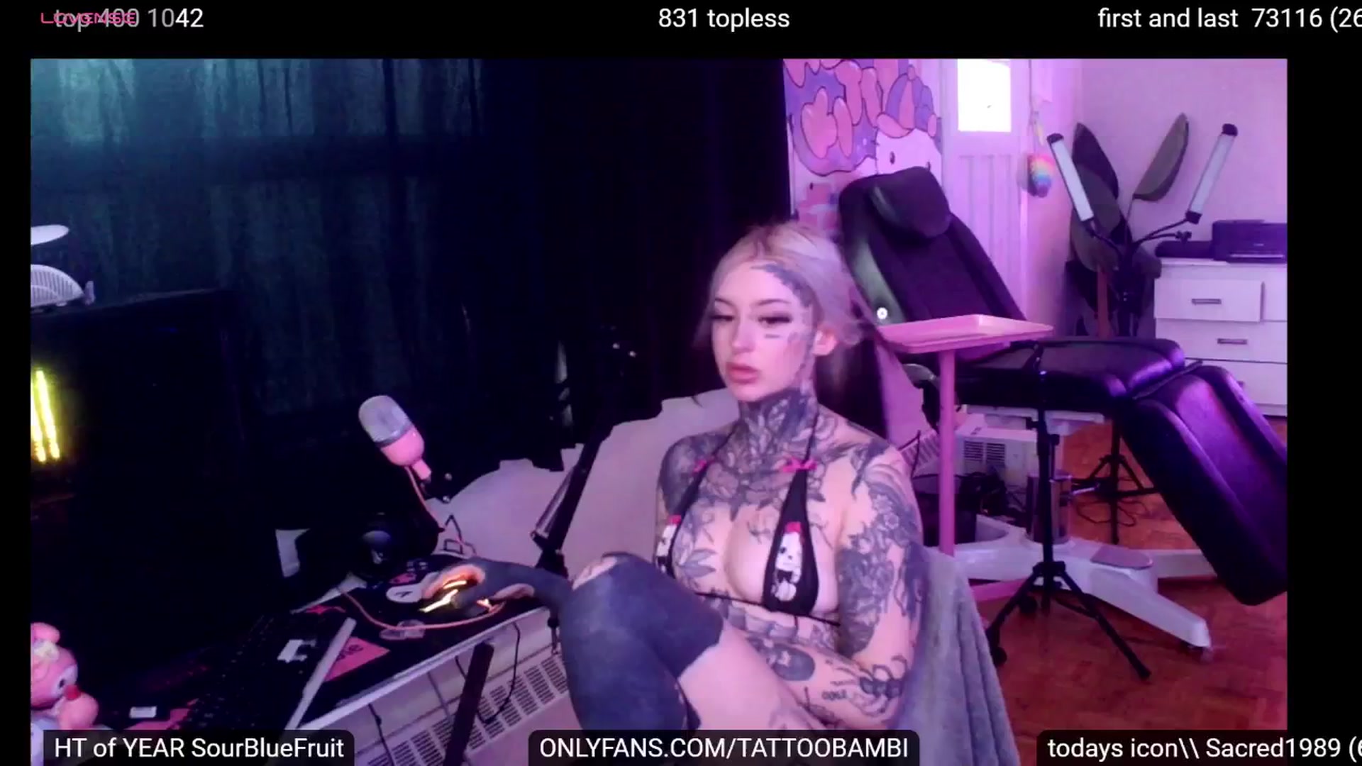 Gallery image thumbnail from Tattoobambi's myfreecams stream on, 09/22/2024, 20:59 image 19 of 20