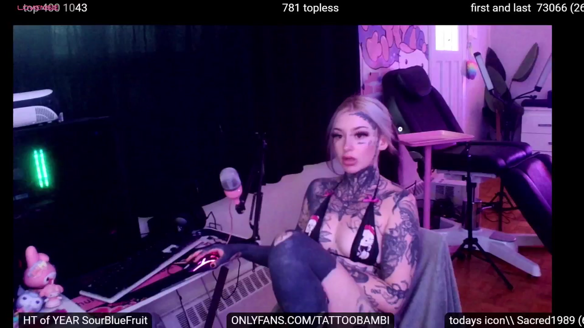 Gallery image thumbnail from Tattoobambi's myfreecams stream on, 09/22/2024, 22:09 image 1 of 20
