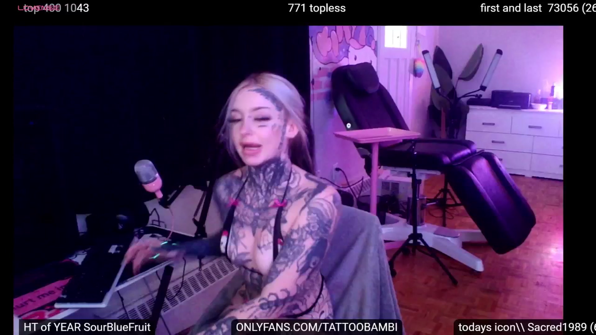 Gallery image thumbnail from Tattoobambi's myfreecams stream on, 09/22/2024, 22:09 image 11 of 20