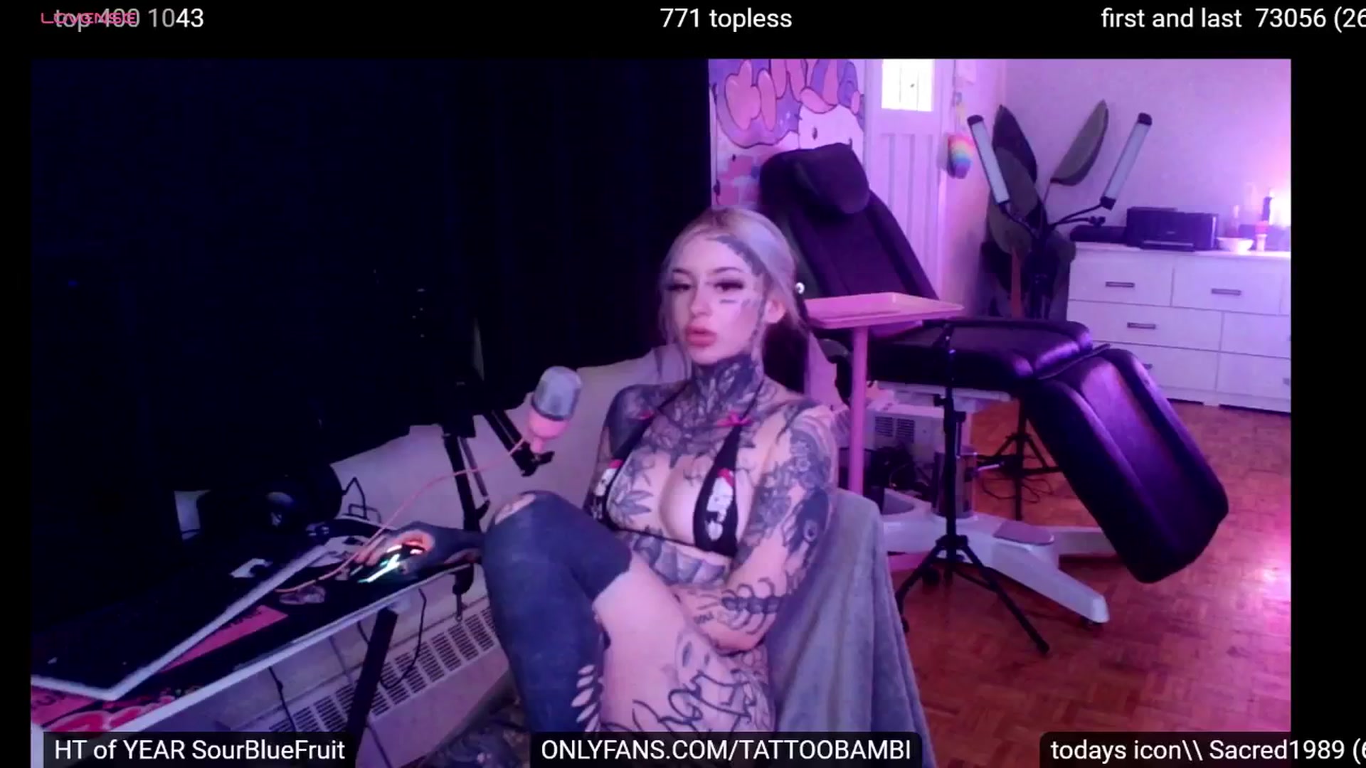 Gallery image thumbnail from Tattoobambi's myfreecams stream on, 09/22/2024, 22:09 image 9 of 20