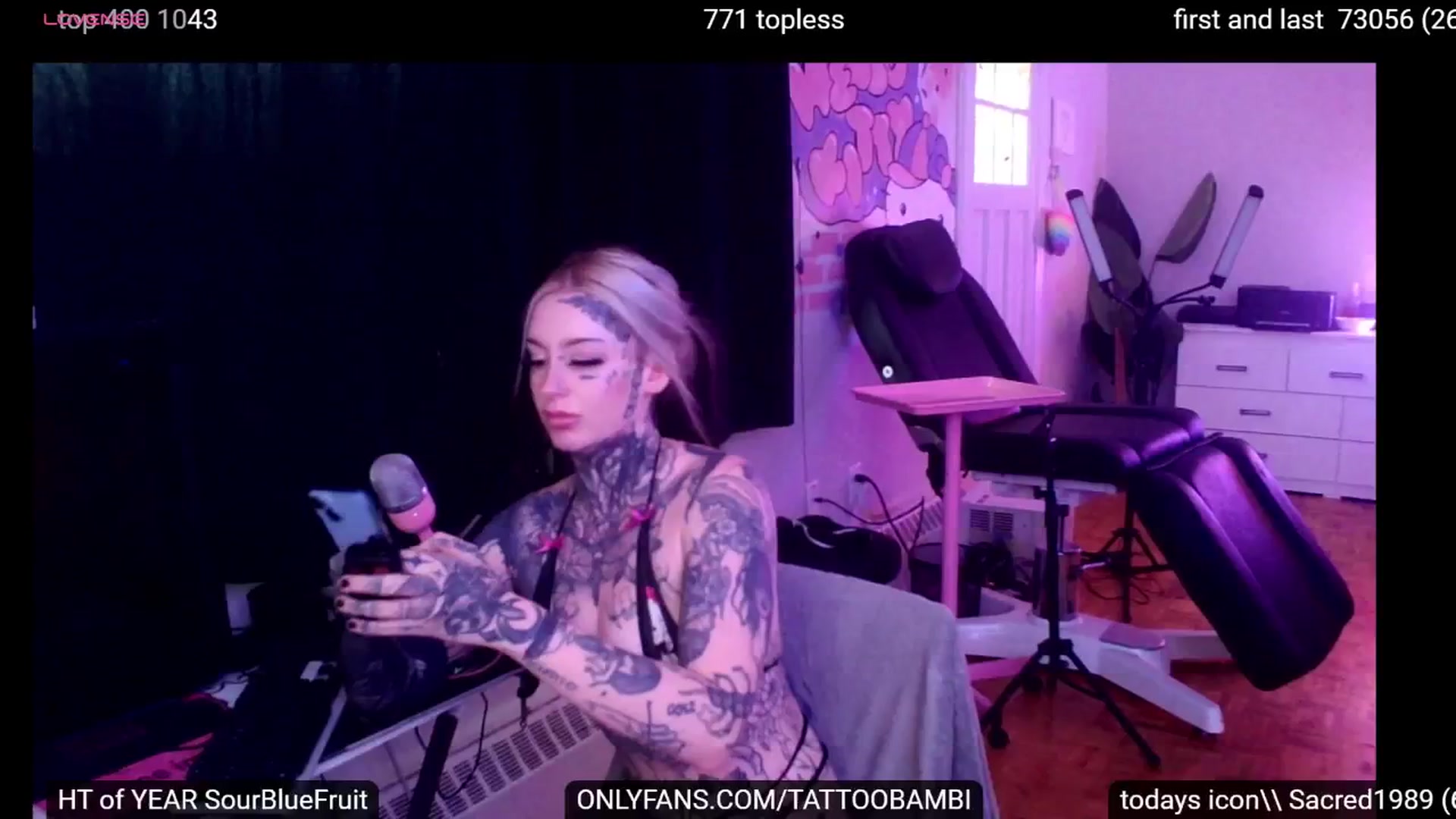 Gallery image thumbnail from Tattoobambi's myfreecams stream on, 09/22/2024, 22:09 image 18 of 20