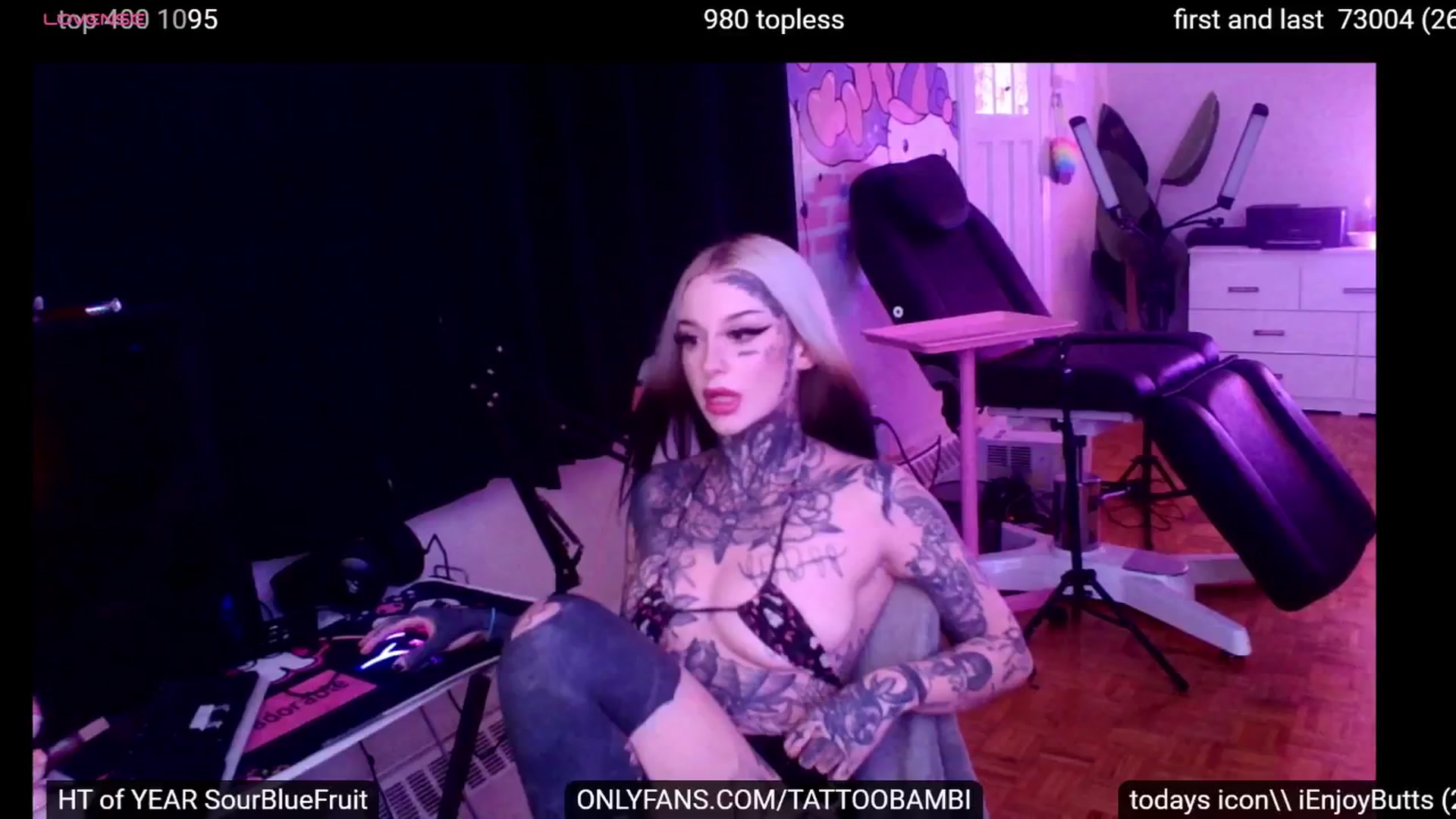 Gallery image thumbnail from Tattoobambi's myfreecams stream on, 09/24/2024, 22:17 image 10 of 20