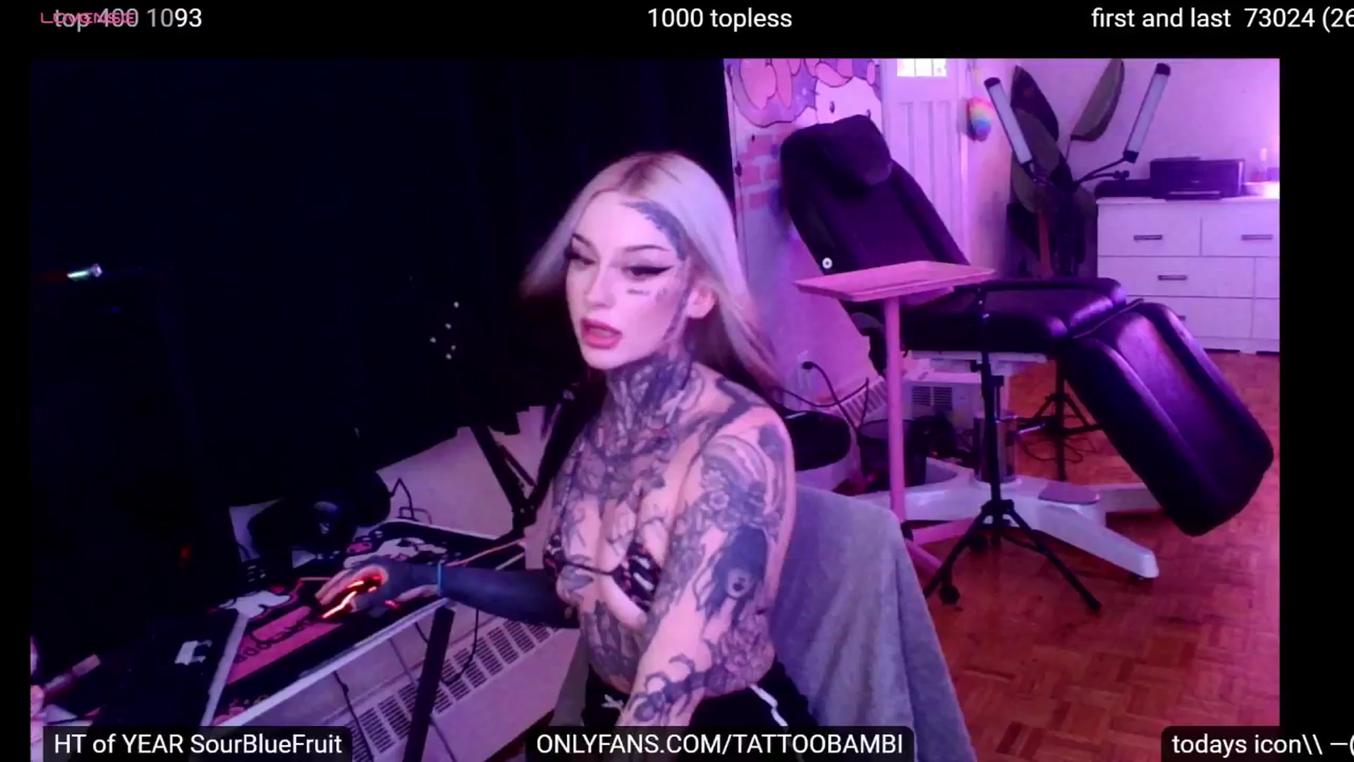 Gallery image thumbnail from Tattoobambi's myfreecams stream on, 09/24/2024, 22:17 image 3 of 20