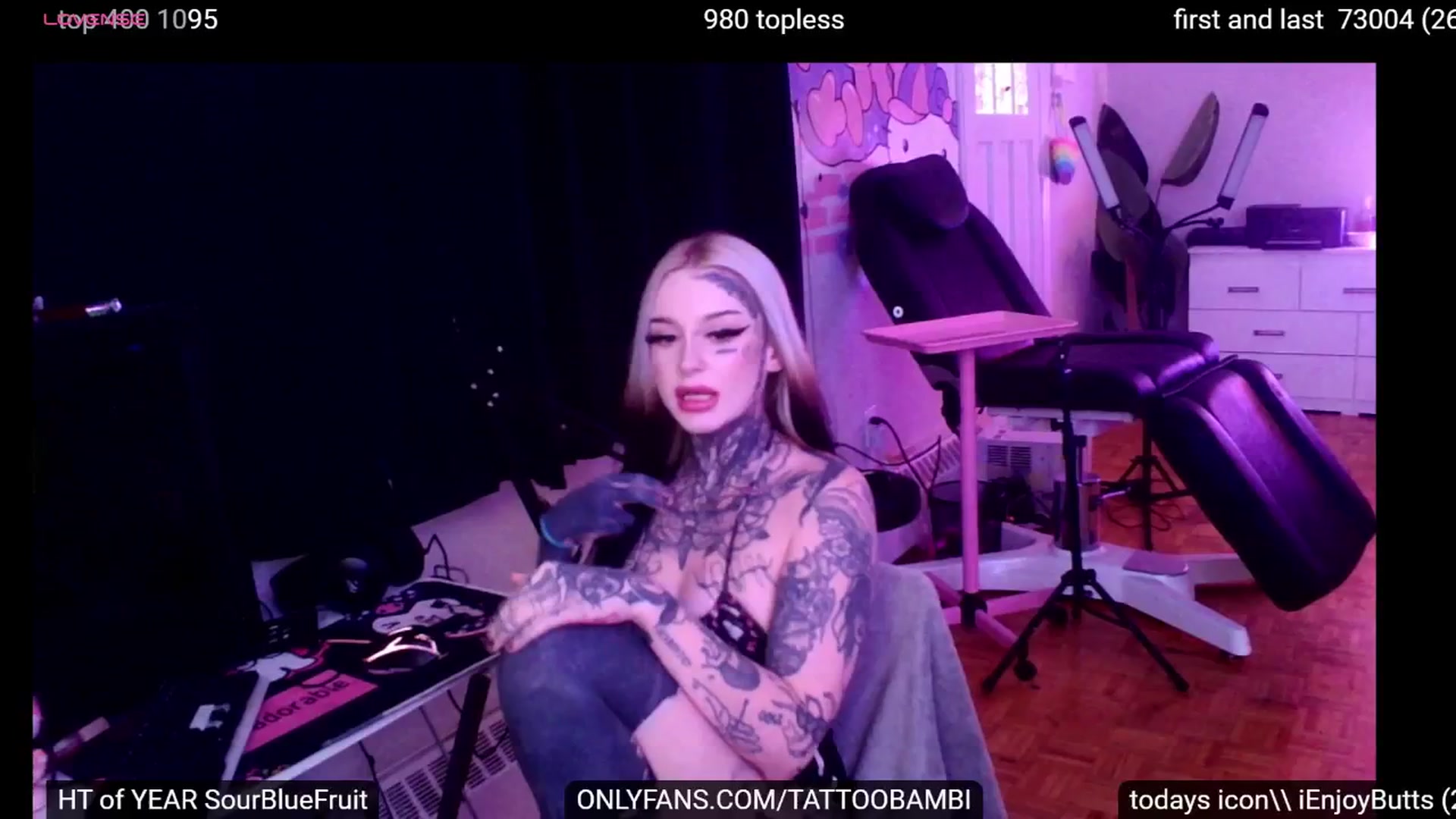 Gallery image thumbnail from Tattoobambi's myfreecams stream on, 09/24/2024, 22:17 image 9 of 20