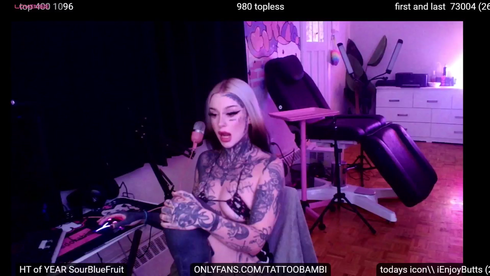 Gallery image thumbnail from Tattoobambi's myfreecams stream on, 09/24/2024, 22:17 image 13 of 20
