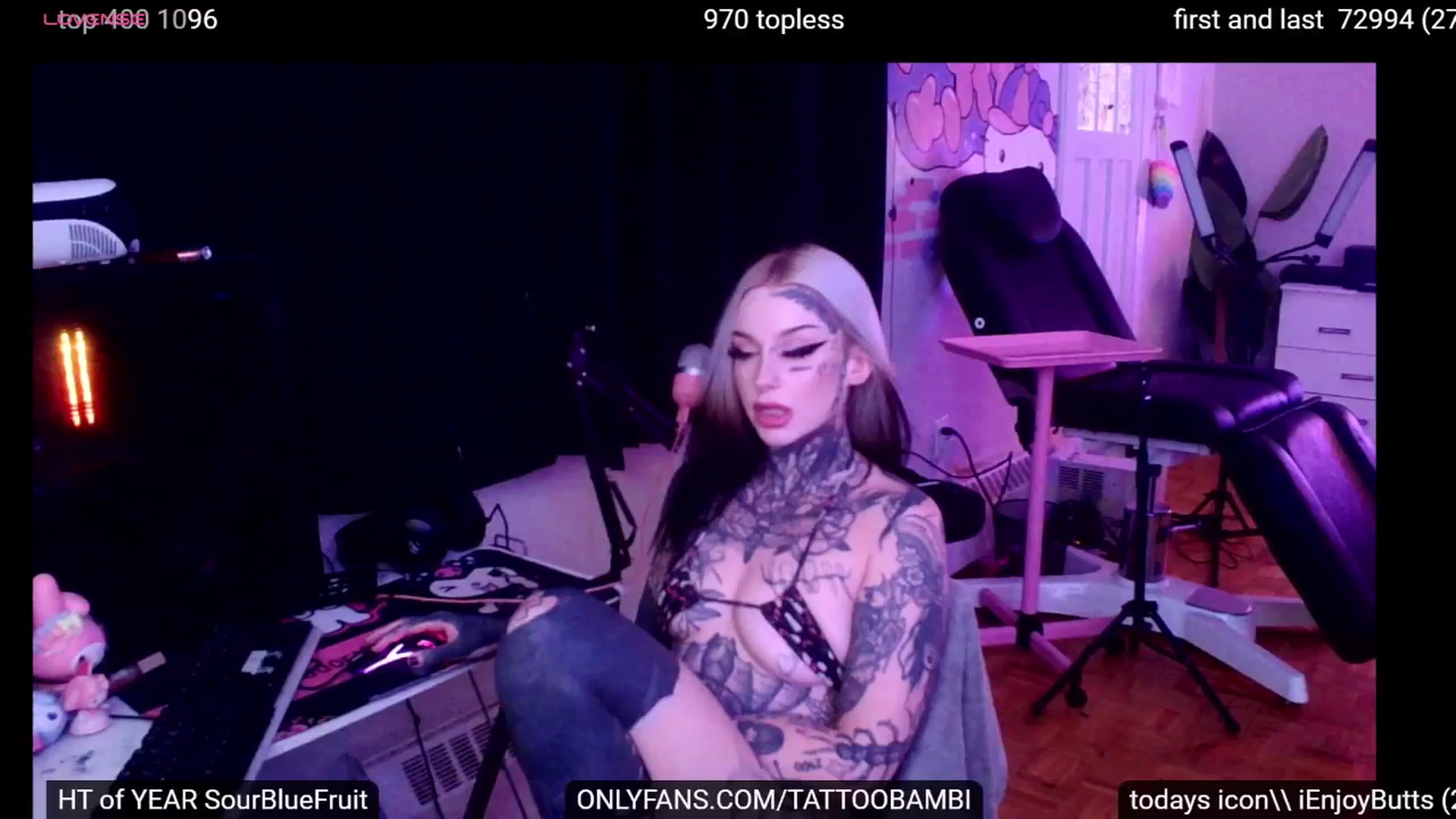 Gallery image thumbnail from Tattoobambi's myfreecams stream on, 09/24/2024, 23:01 image 3 of 20