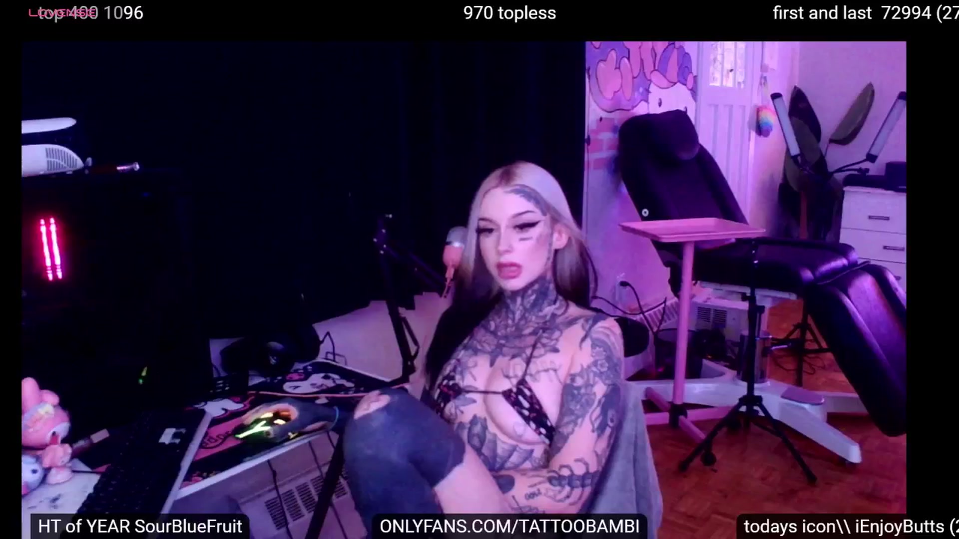 Gallery image thumbnail from Tattoobambi's myfreecams stream on, 09/24/2024, 23:01 image 2 of 20