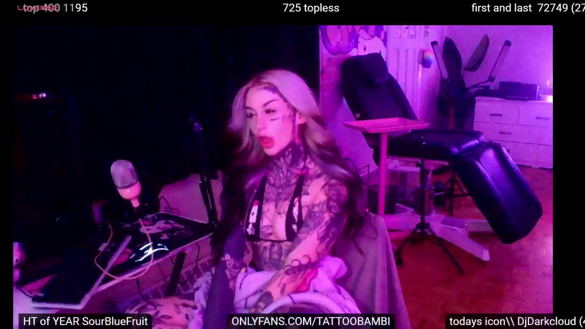 Gallery image thumbnail from Tattoobambi's myfreecams stream on, 09/27/2024, 24:43 image 14 of 20