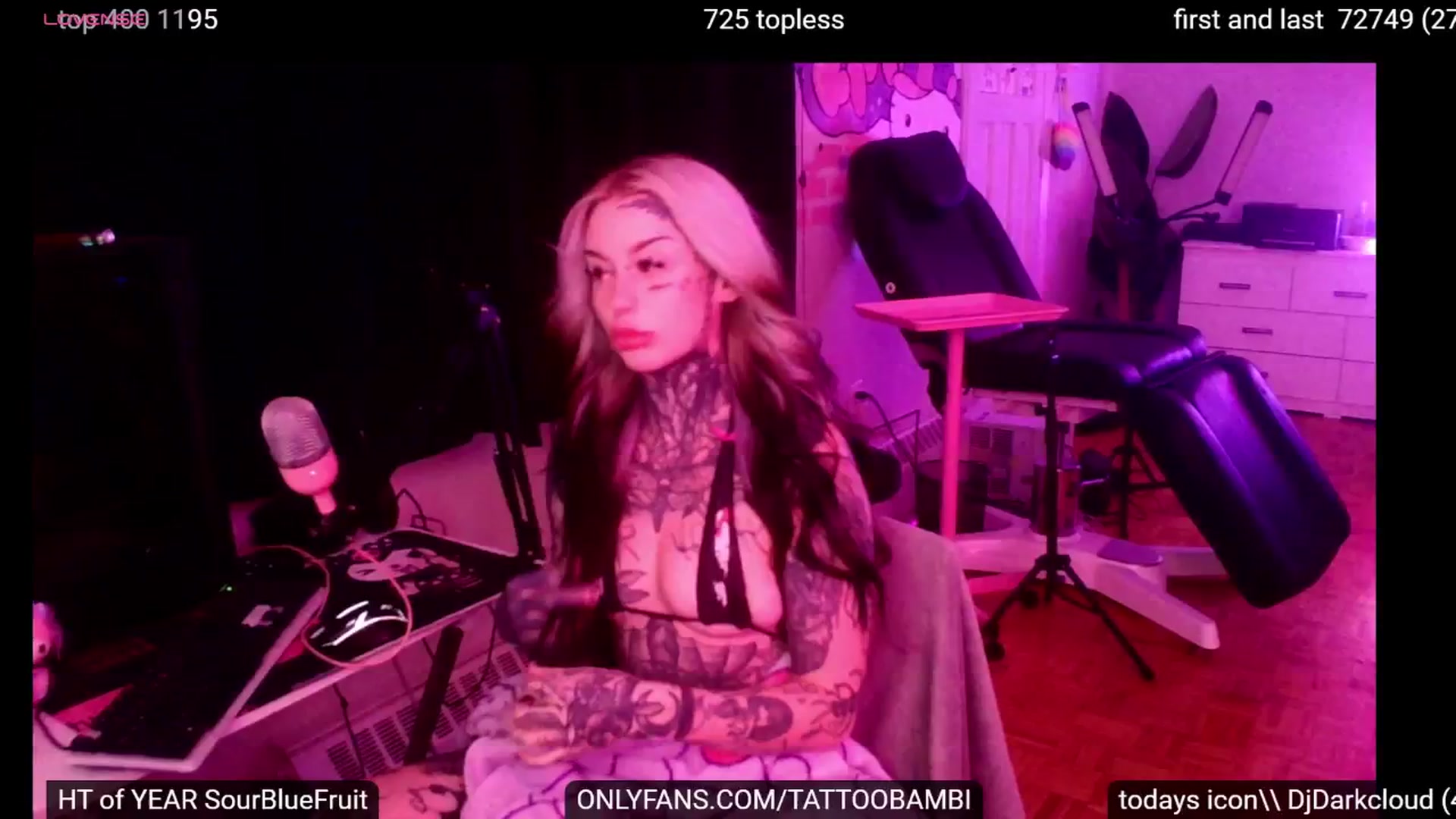 Gallery image thumbnail from Tattoobambi's myfreecams stream on, 09/27/2024, 24:43 image 12 of 20